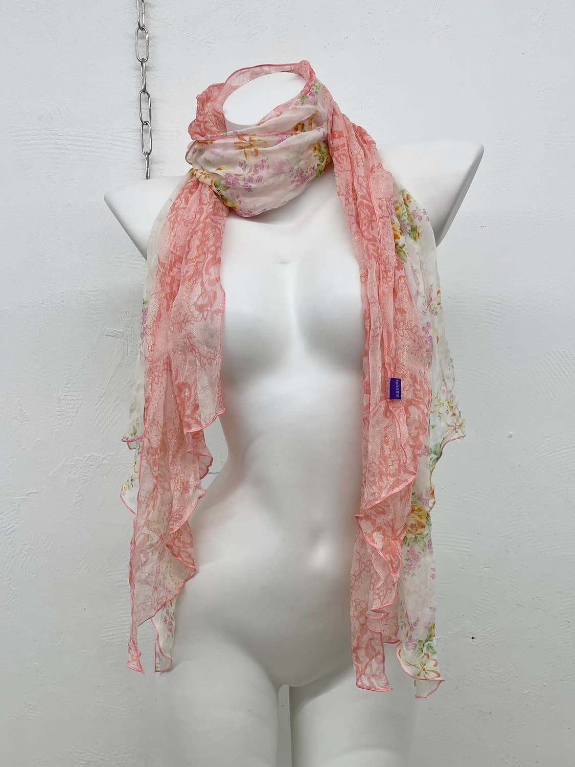 플로럴 핑크 페어리 머플러  상품이미지1