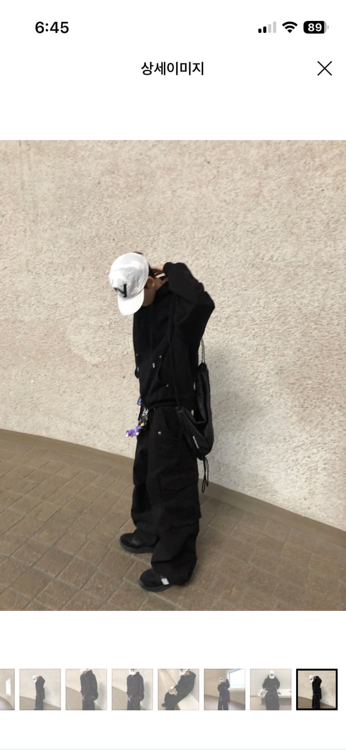 컨트 사선 카고 팬츠+ 로트 후드 집업 셋업 상품이미지4