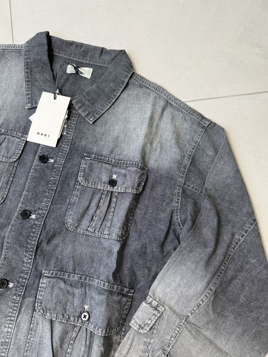 VINTAGE WASH CHAMBRAY 빈티지 워싱 샴브레이 재킷 상품이미지2