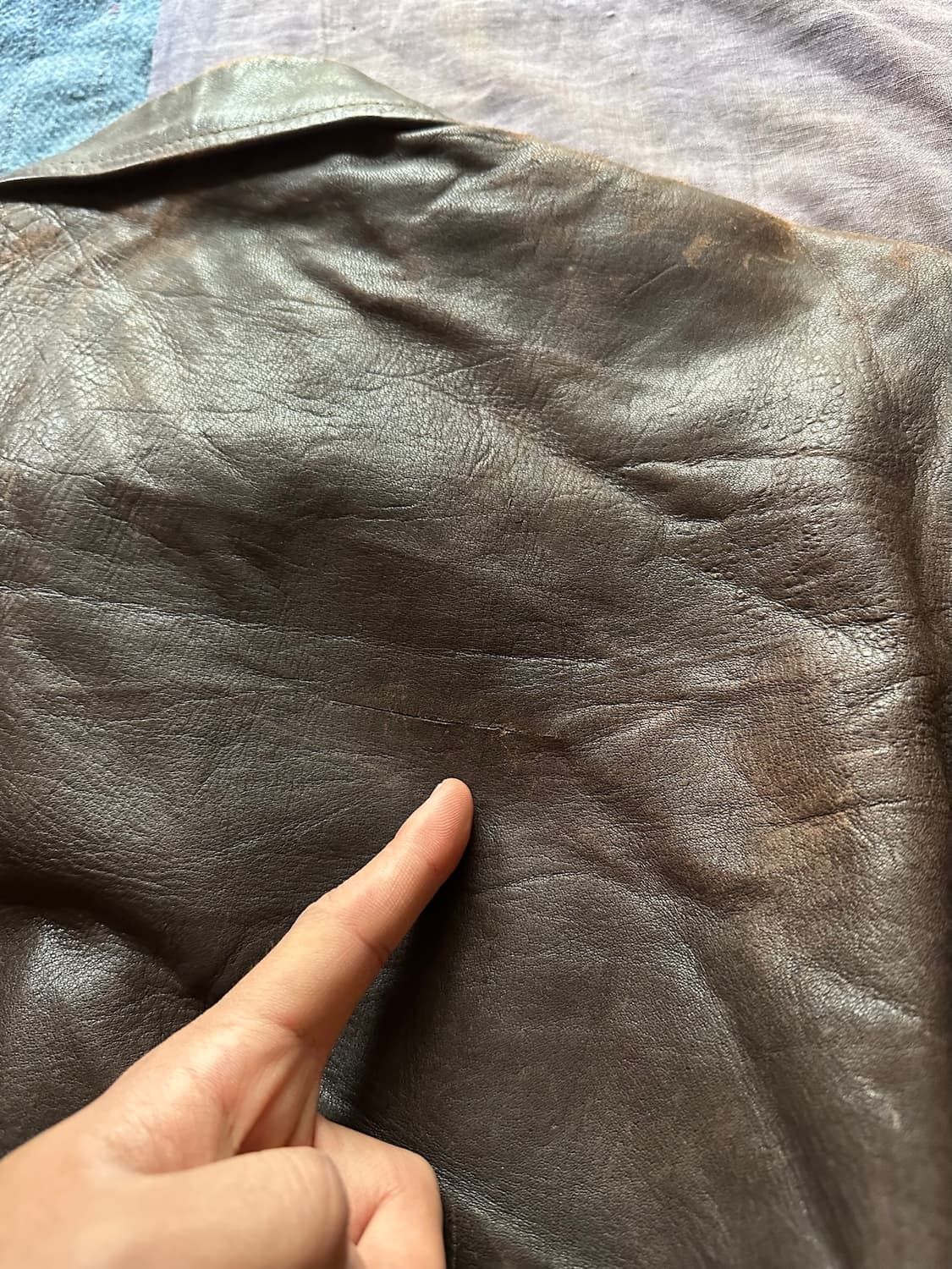 50s HERCULES USA 빈티지 허큘리스 말가죽 A-2 레더 자켓 상품이미지10