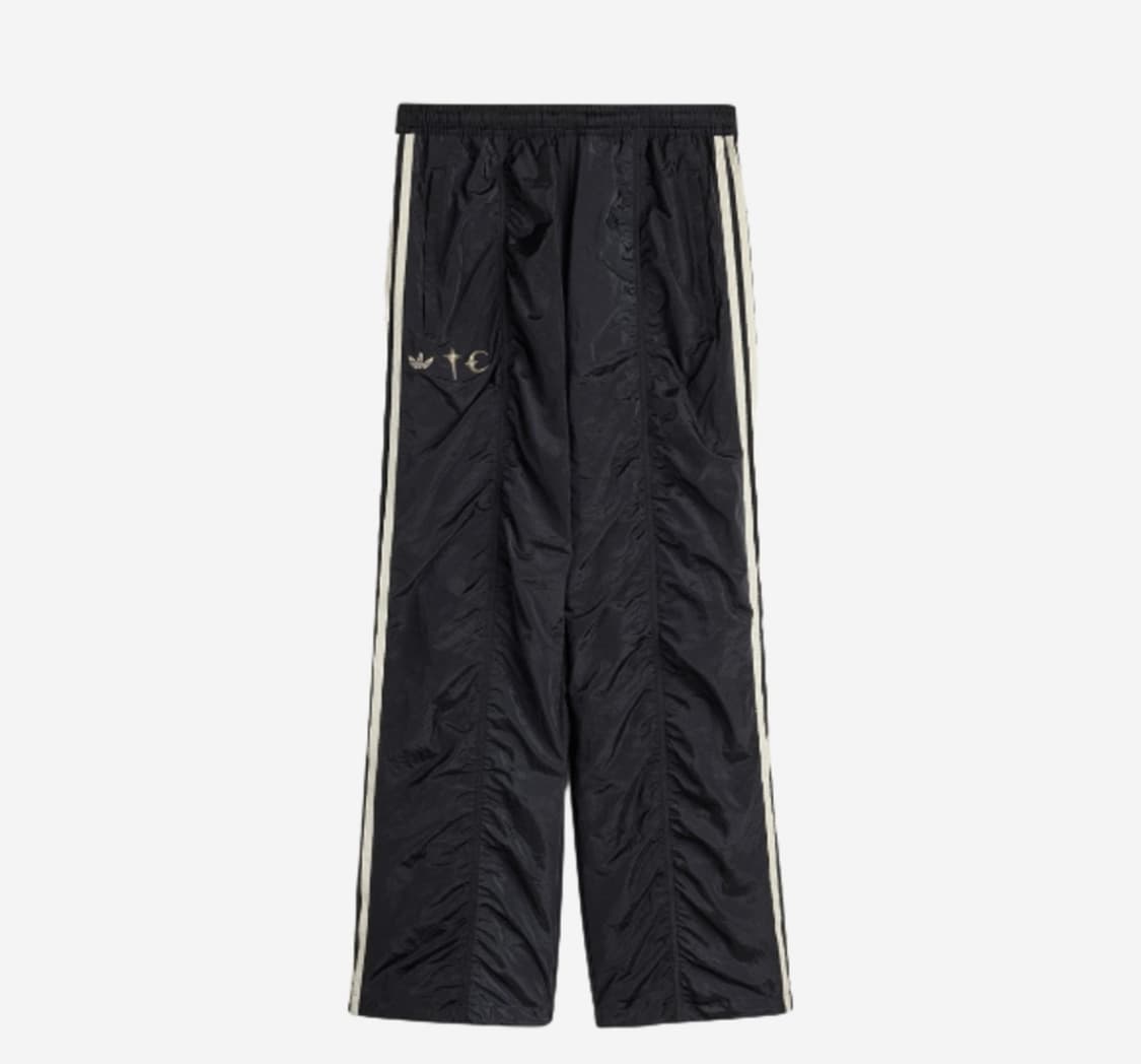 2xl 아디다스 x떠그클럽 우븐 트랙 팬츠 블랙 실버 메탈릭 판매 상품이미지1