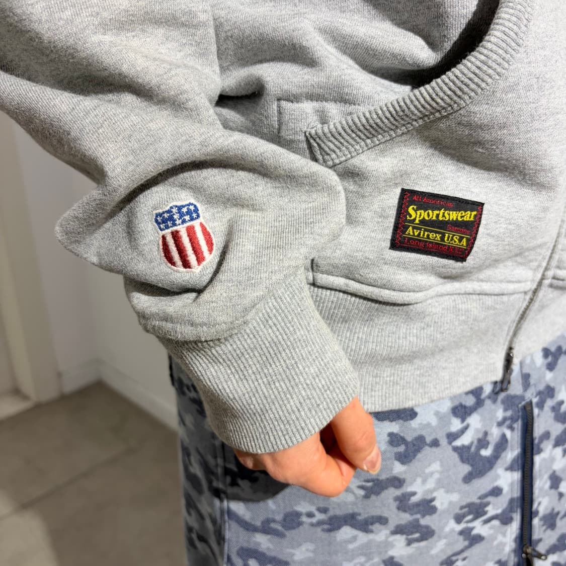 아비렉스 성조기 후드집업 상품이미지4