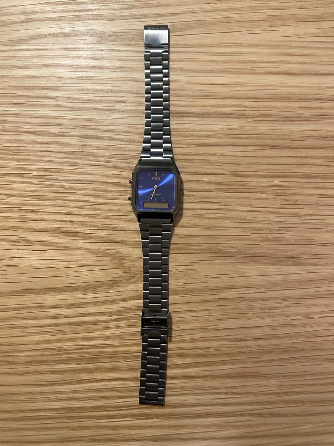 카시오 AQ-230GG 블루 메탈 시계 상품이미지2