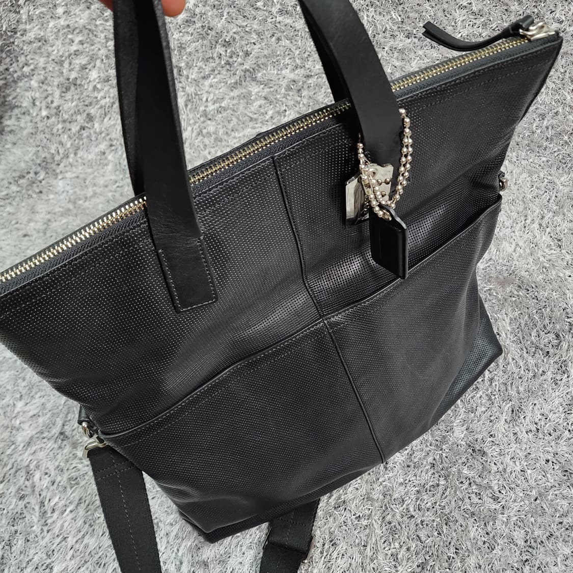 코치 레더 토트백 크로스백 상품이미지6