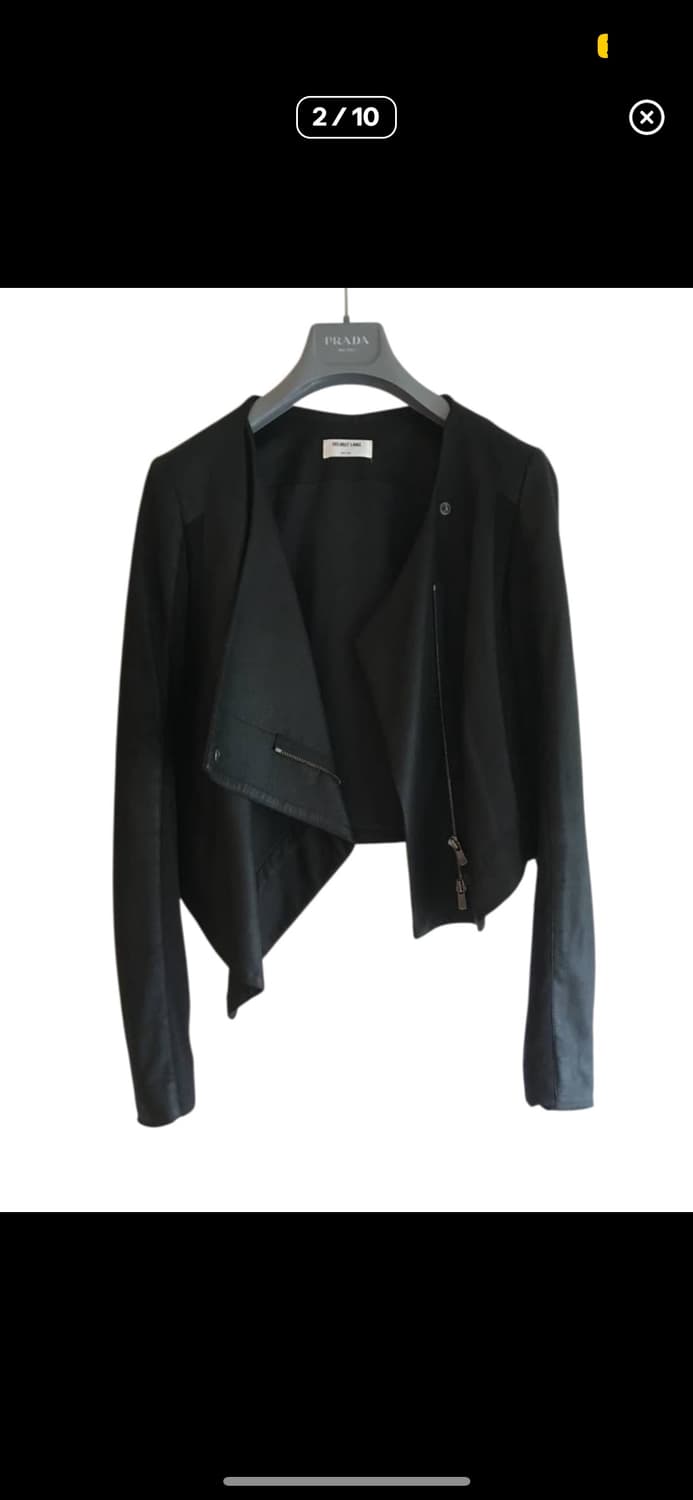 헬무트랭 레이디스 램스킨 라이더 자켓 상품이미지2