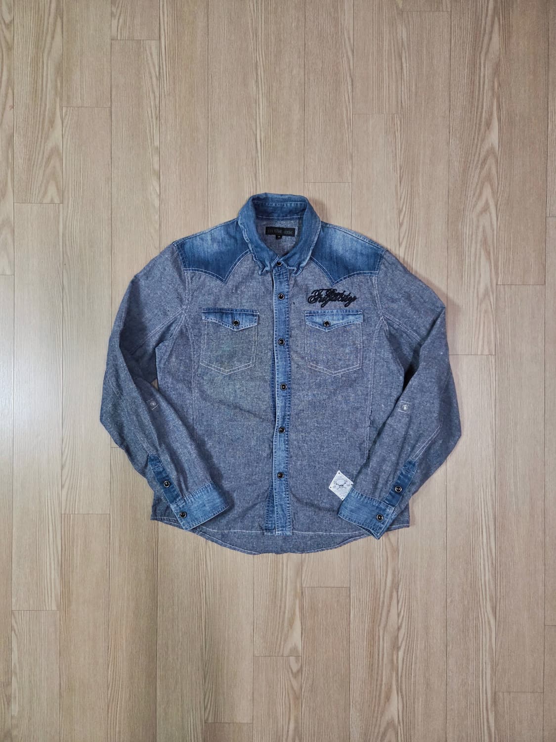 in the attic 샴브레이 웨스턴 셔츠 상품이미지1