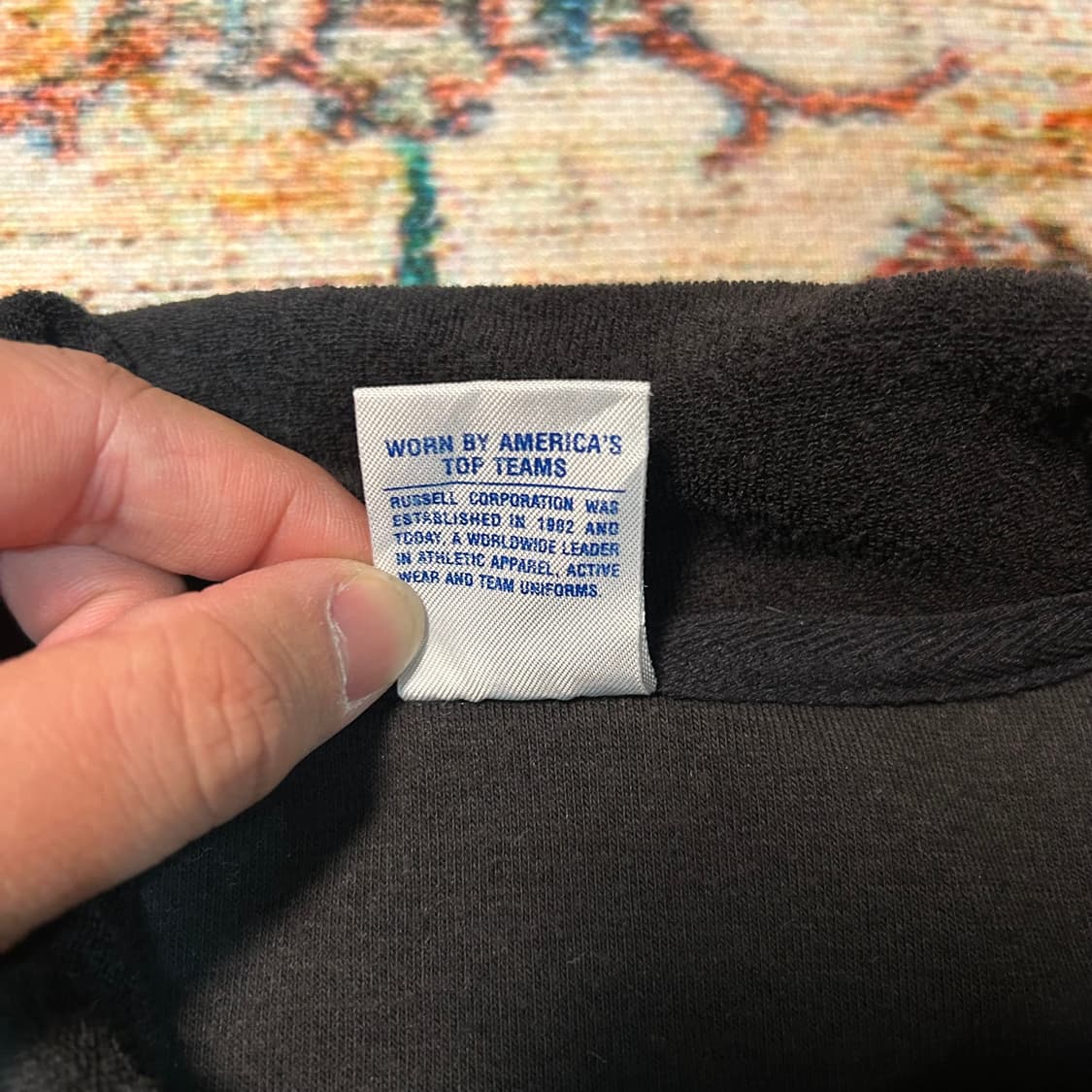 [L] 러셀 세타가야 베이스 자수로고 쿼터집업 반팔 상품이미지4