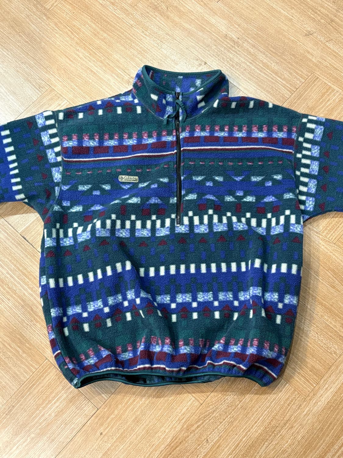 [XL] 90s USA 콜롬비아 아즈텍 플리스 후리스 상품이미지2