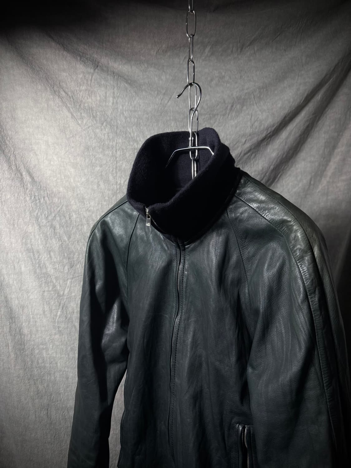 The Viridi-Anne Leather Jacket   상품이미지4