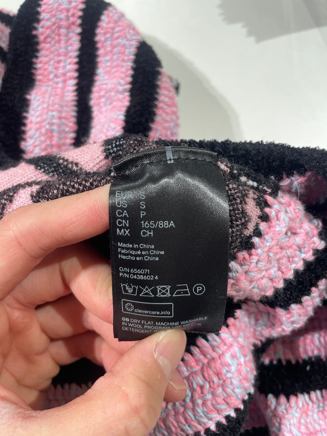 겐조 x h&m 지브라 니트 셔링 원피스 상품이미지8