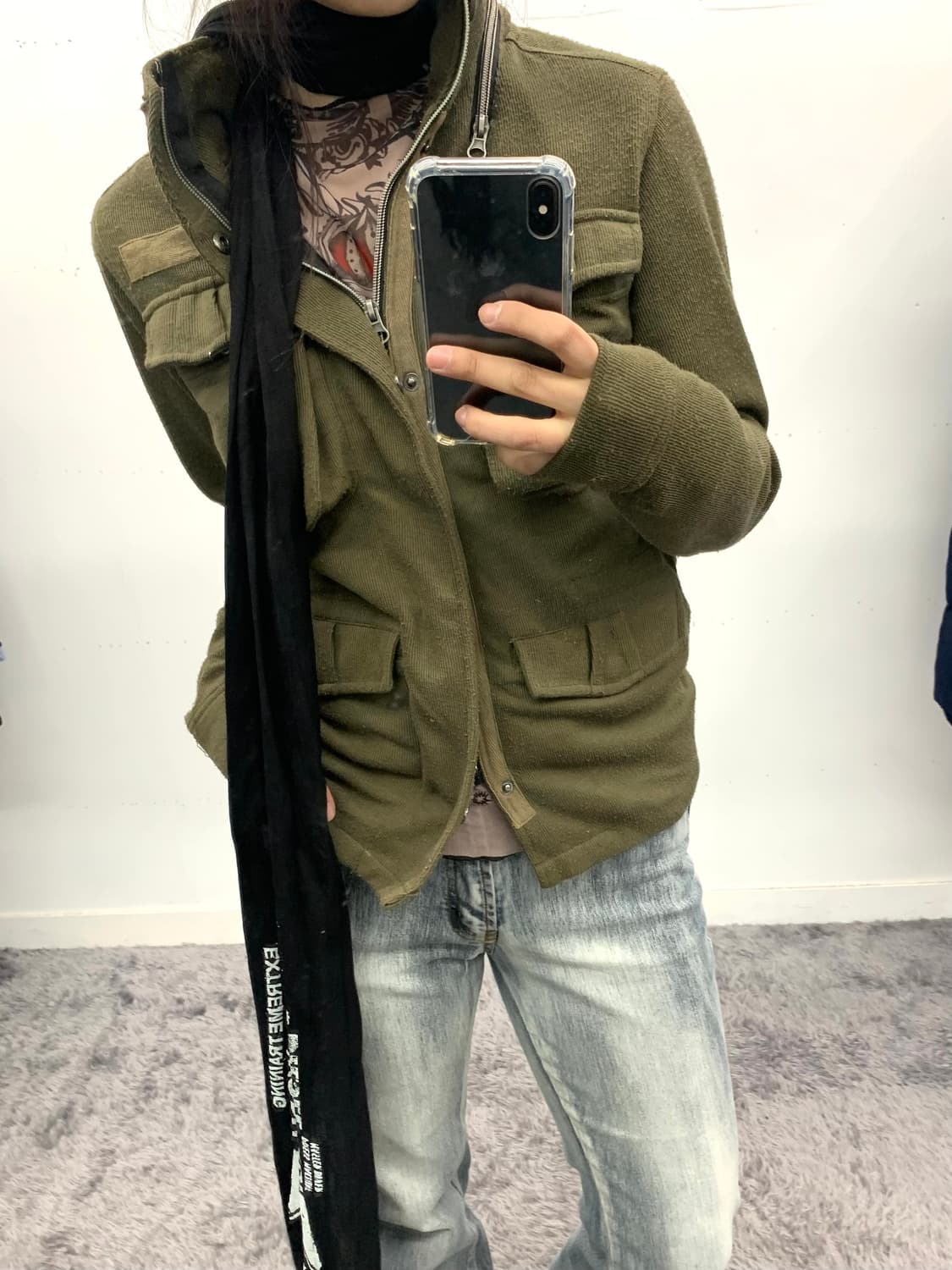 재패니즈 밀리터리 코튼 집업 상품이미지2