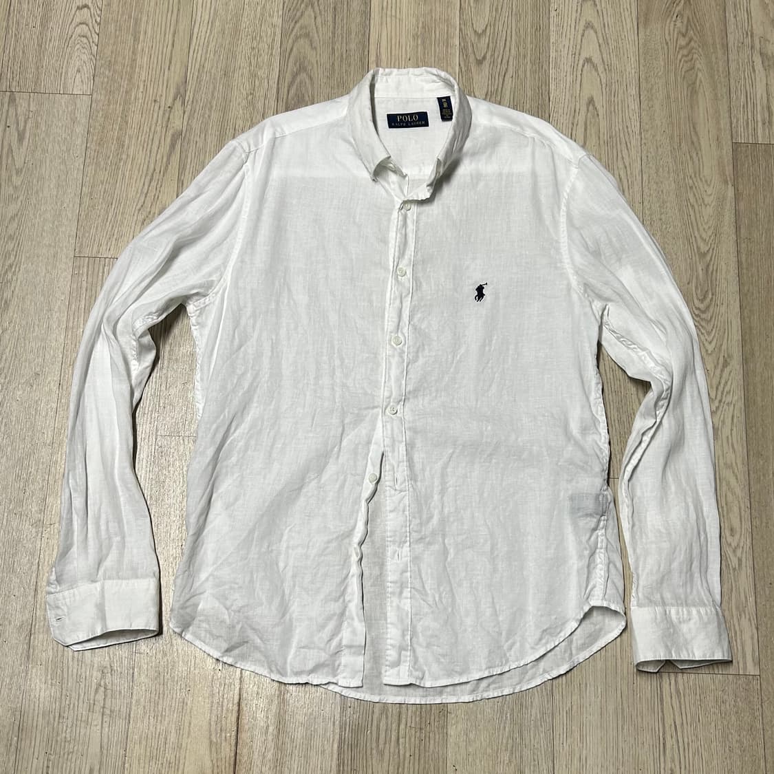 폴로랄프로렌 해외판 린넨 화이트 셔츠 105 상품이미지1