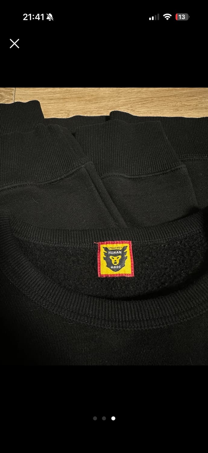 L)휴먼메이드 라멘 그래픽 기모 맨투맨  상품이미지3