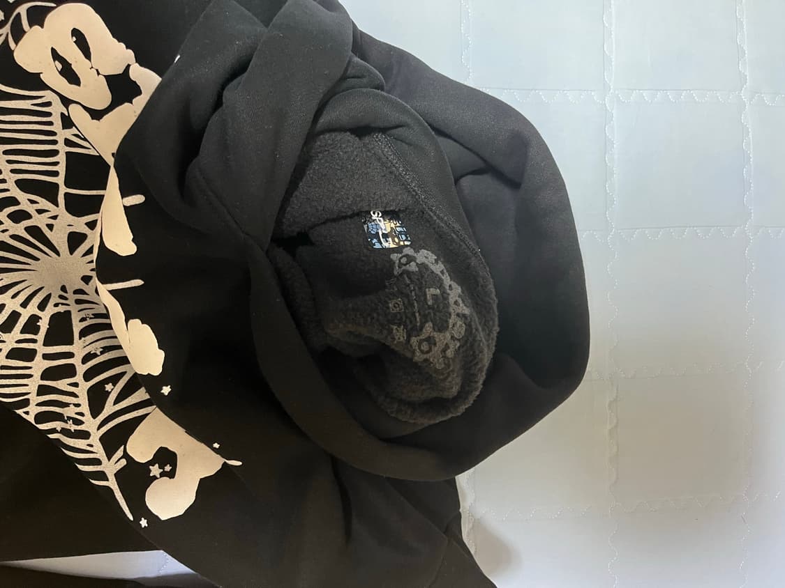 Sp5der 블랙 후디 상품이미지2