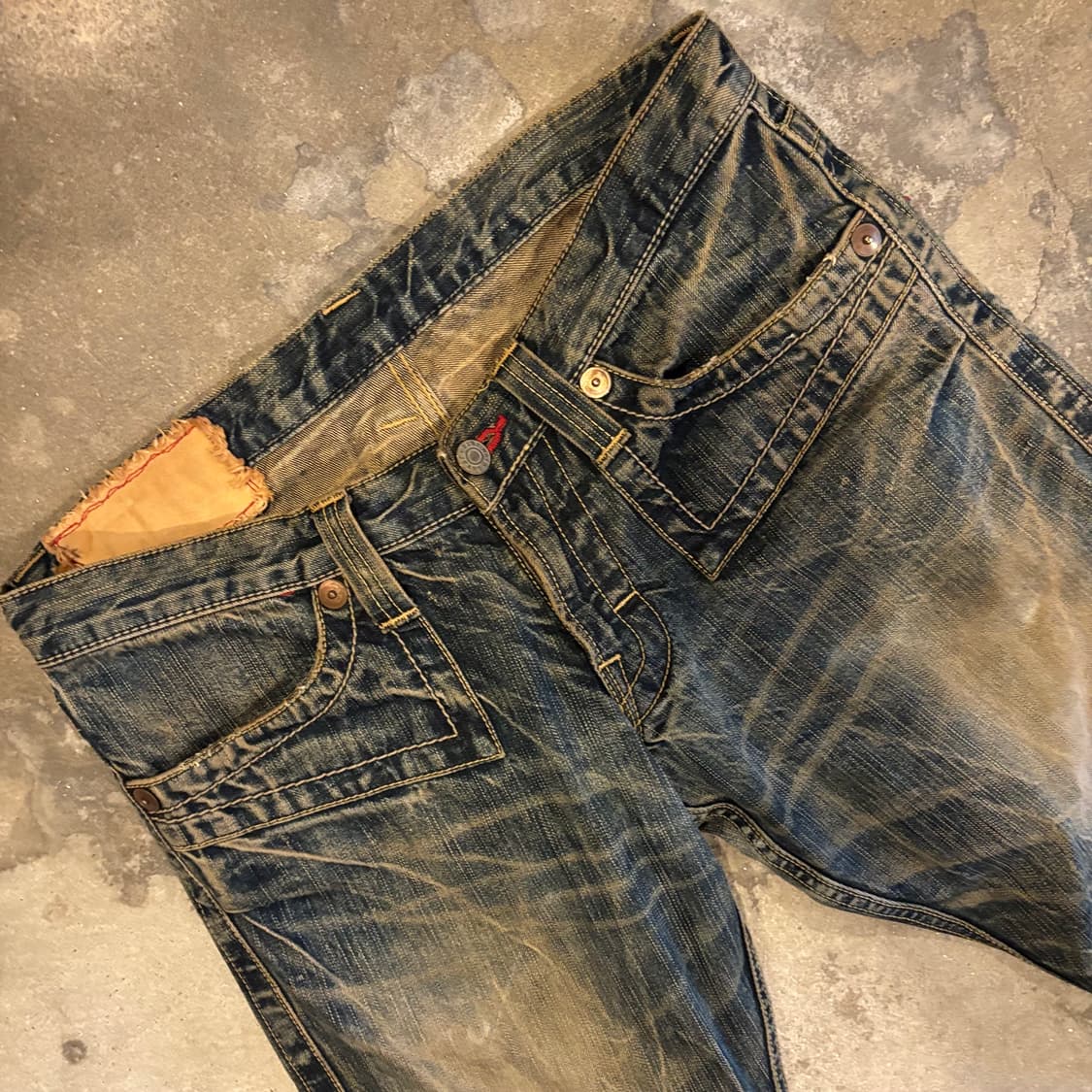 일본 블루웨이 로우라이즈 데님 부츠컷 상품이미지6