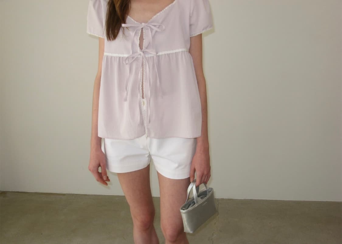 썸웨어버터 리본 블라우스 상품이미지1