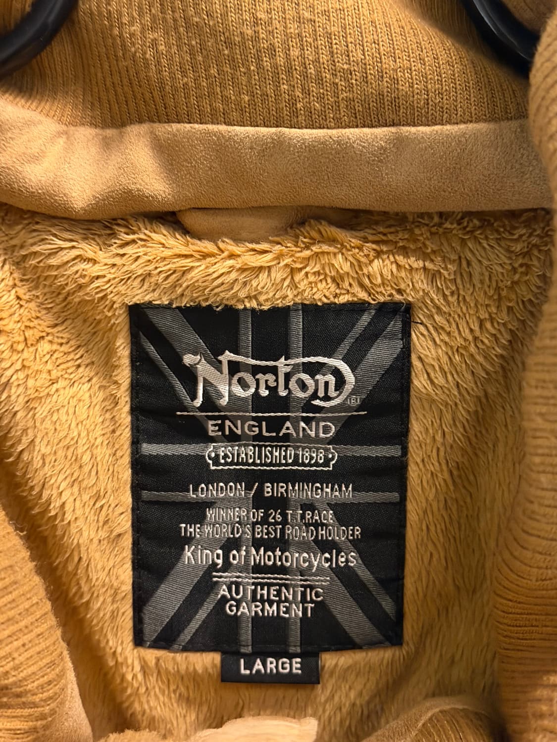 Norton 노턴 로고 자수 카모플라쥬 패딩 자켓 베이지 L 상품이미지2