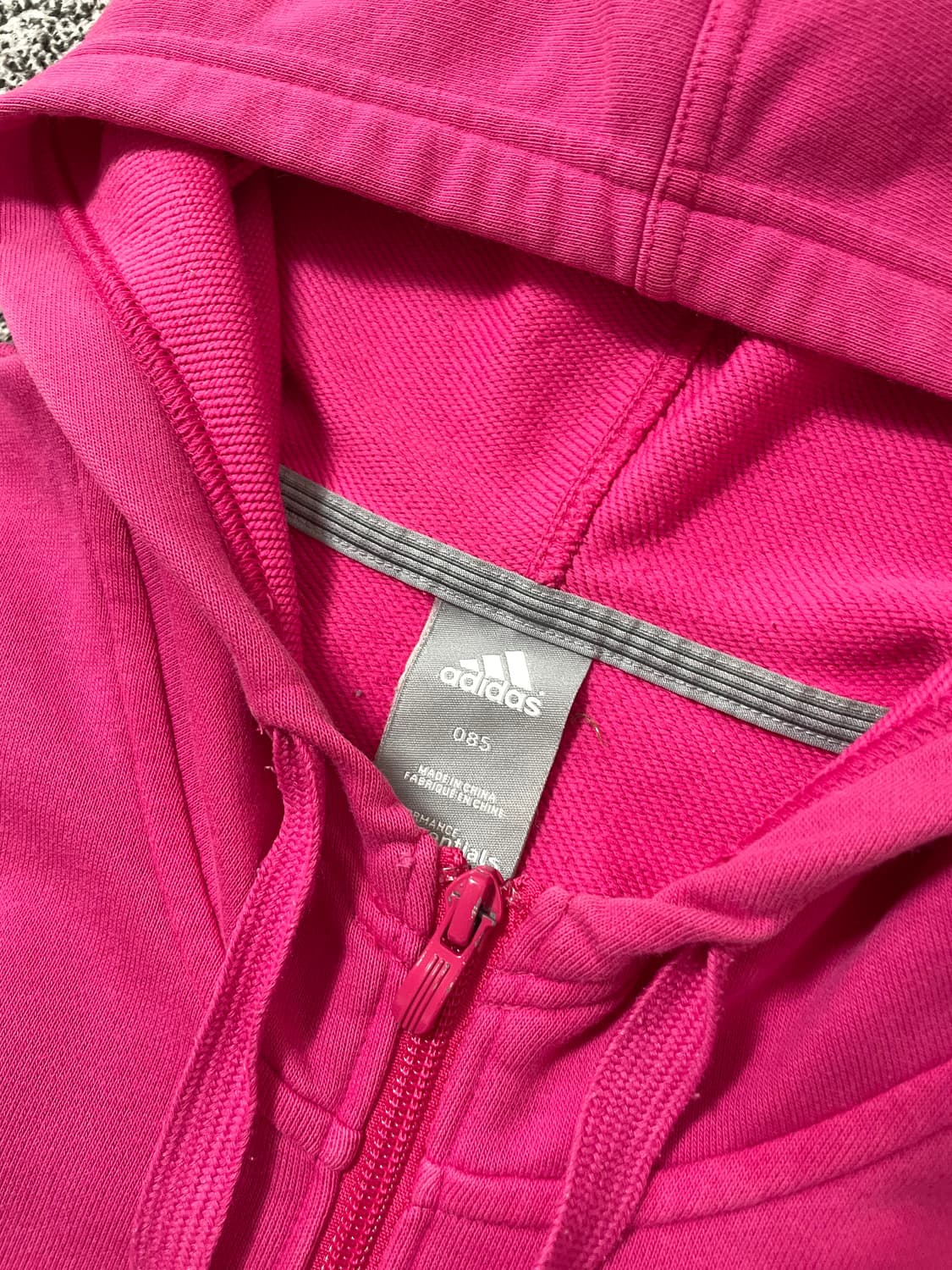 빈티지9. 아디다스 마젠타 핑크 후드집업 후집 핀터깔 스웻 상품이미지3