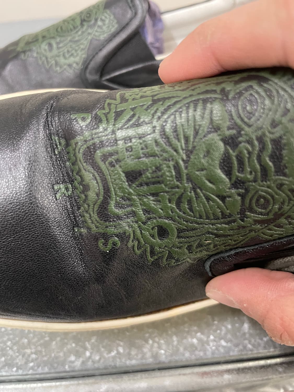 겐조 블랙 타이거 스웨이드 슬립온 35 상품이미지9