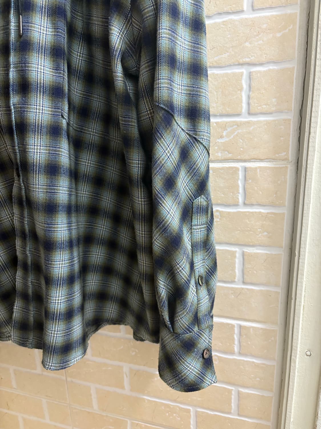 알렌느 - 체크 후드 블루 2사이즈 상품이미지9