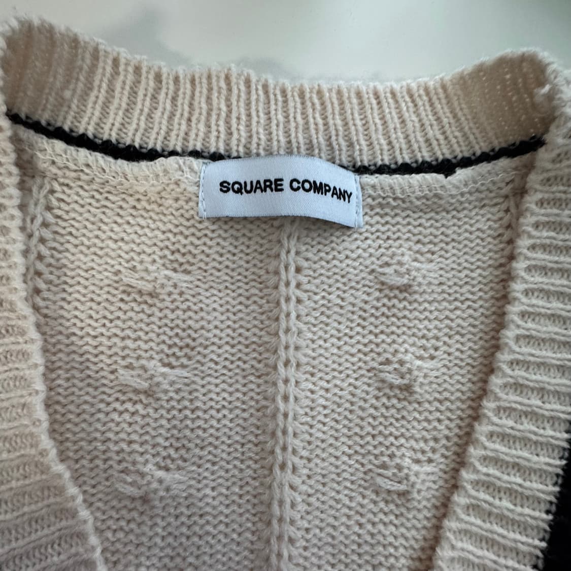 아이보리 긴팔 니트가디건 프리 상품이미지7