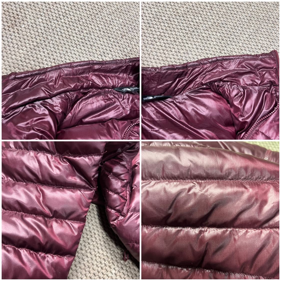 노스페이스 550 경량 패딩 버건디 L 상품이미지10