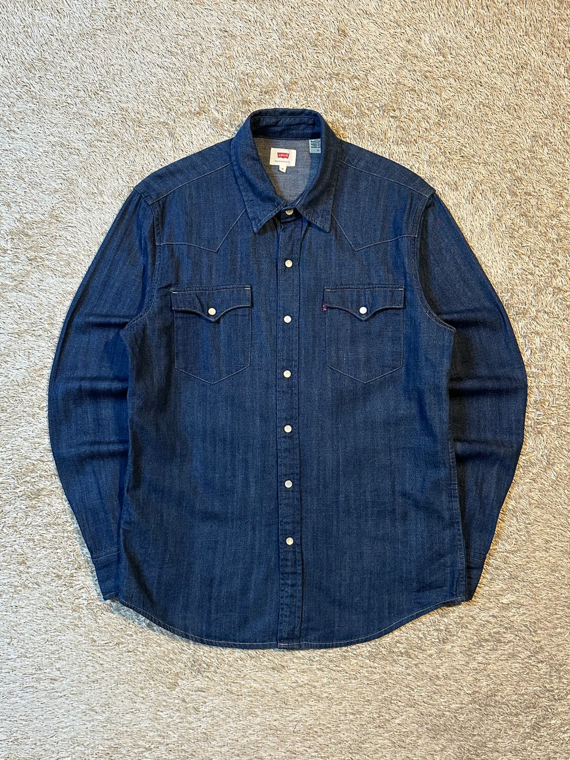 리바이스 LEVI'S 웨스턴 투포켓 데님 셔츠 중청 상품이미지1