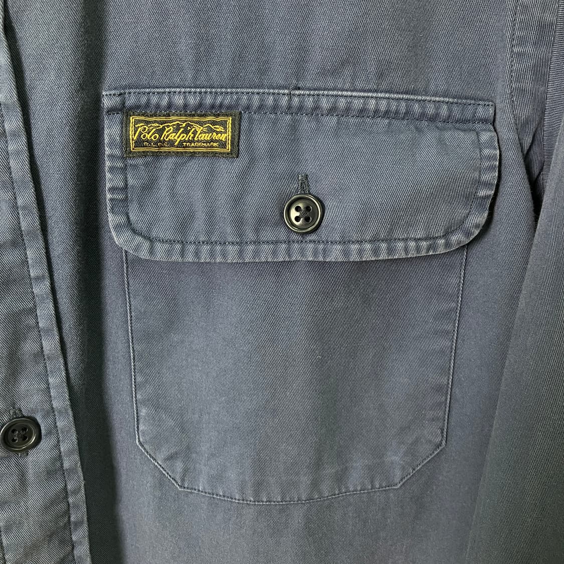 폴로 랄프로렌 네이비 코튼 워크 셔츠 S 상품이미지6
