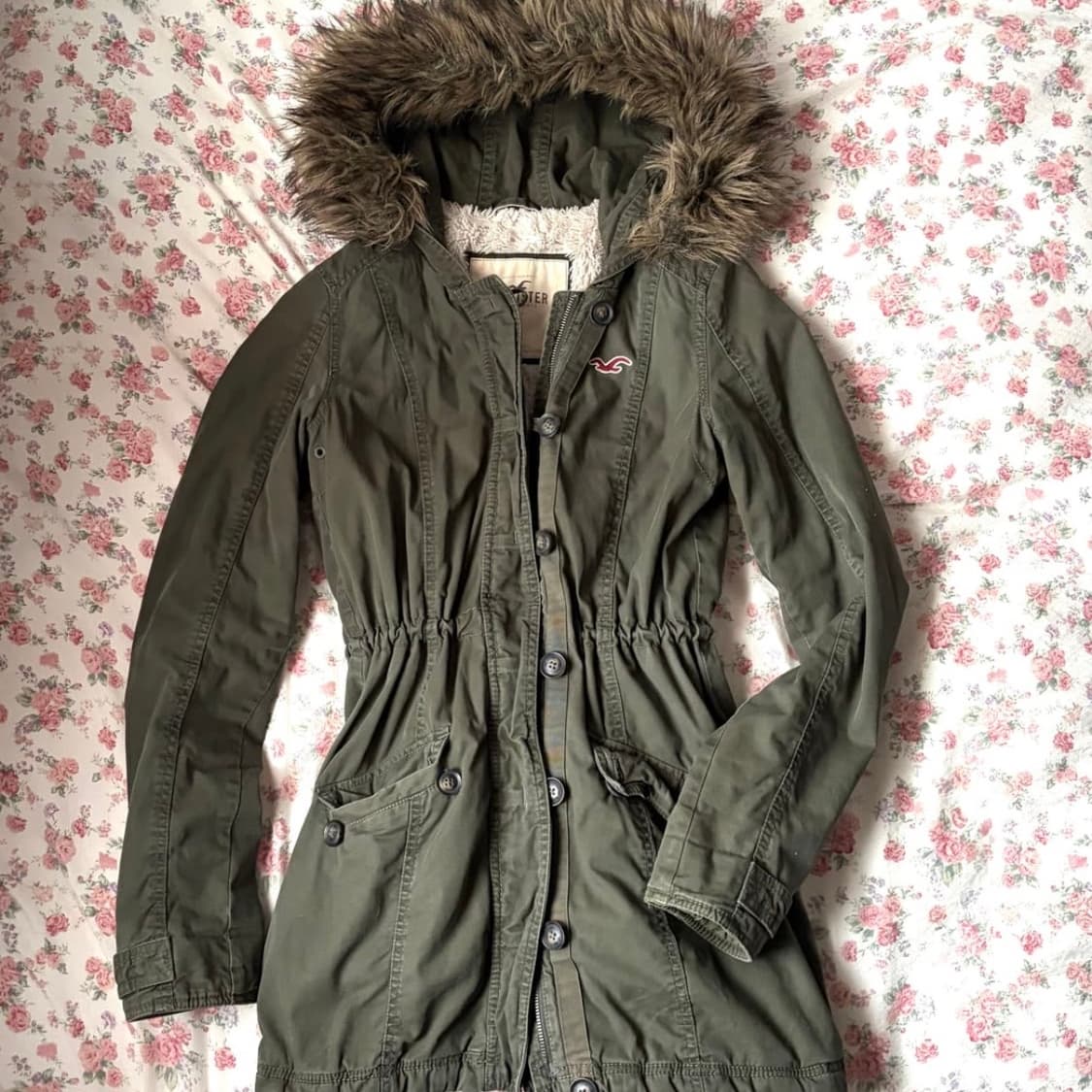 홀리스터 야상 카키 기모 자켓 상품이미지2