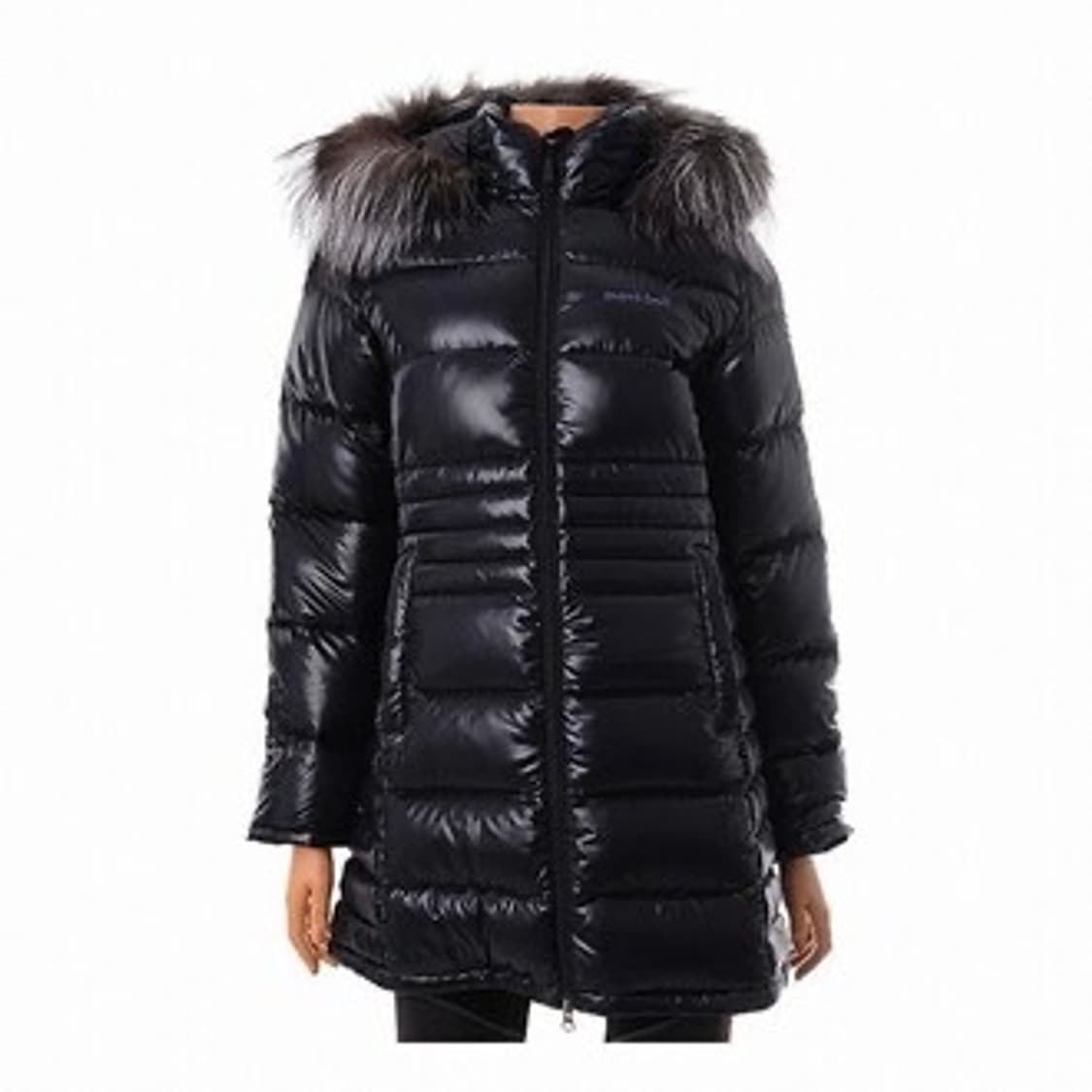 몽벨 여성 900 필파워 하프 구스다운 유광 나일론 패딩 블랙 L 100 상품이미지5