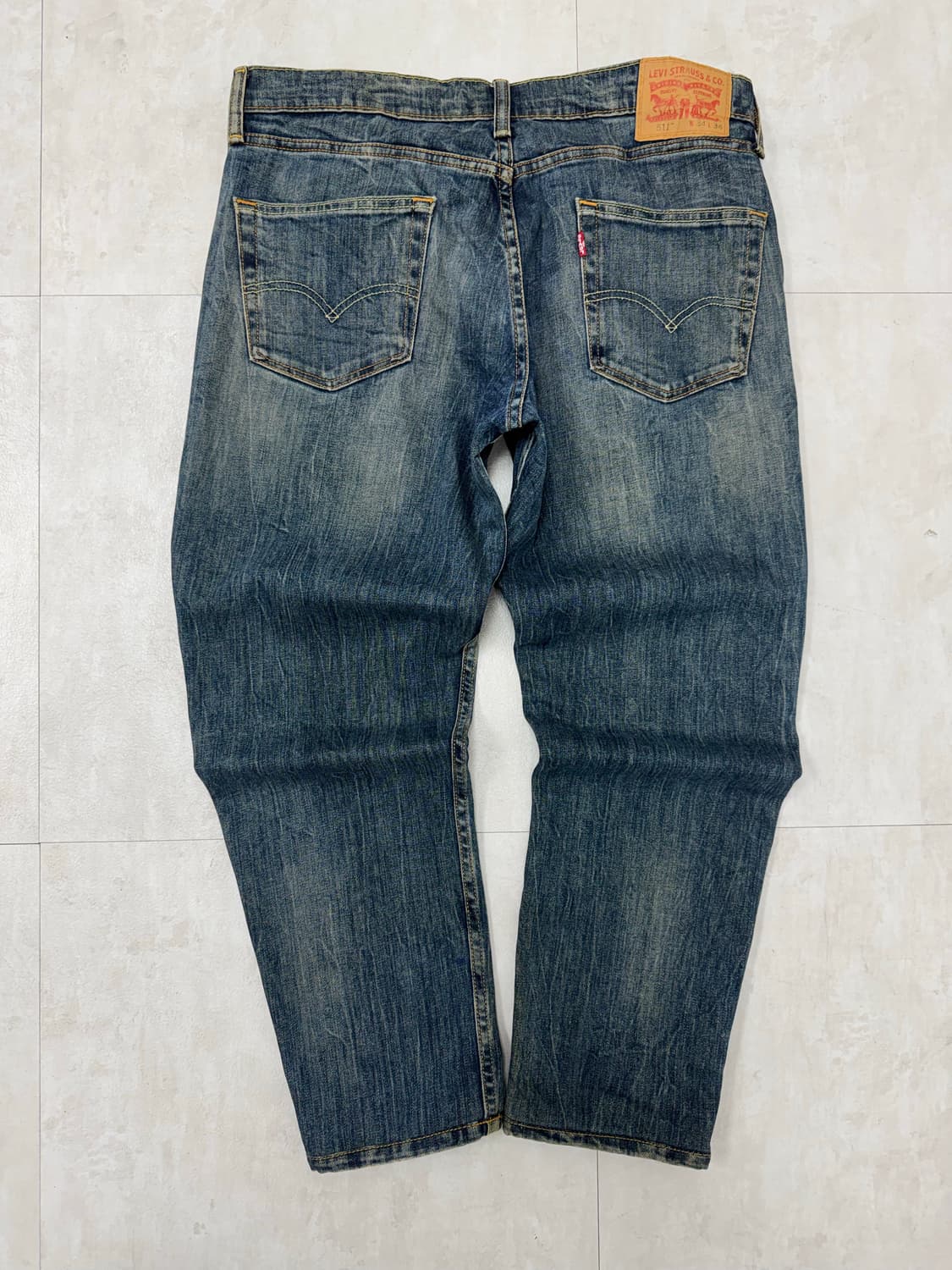 •리바이스 511 워싱 데님 팬츠 W34 L34 상품이미지4