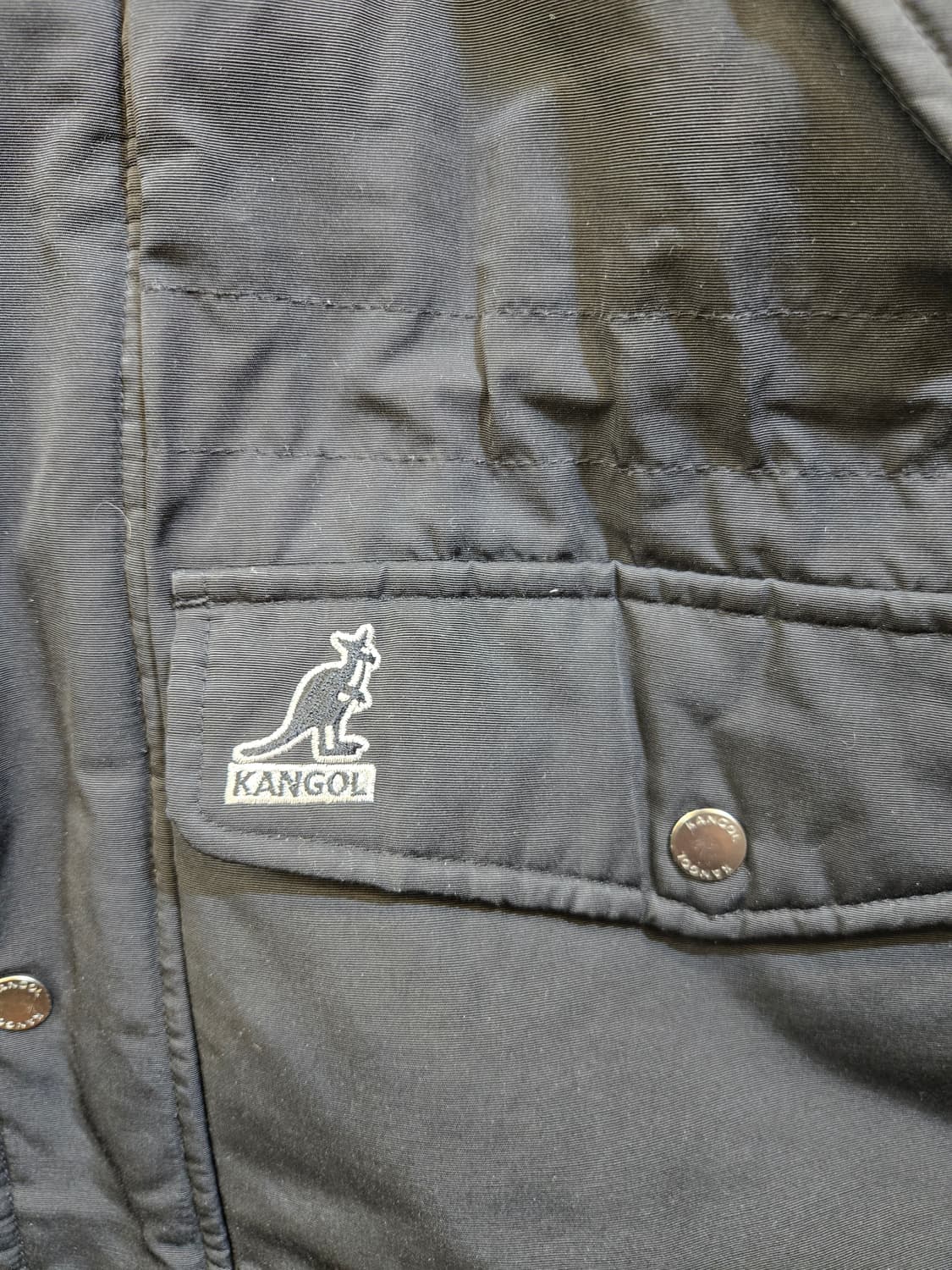 캉골 블랙 후드 패딩 점퍼 상품이미지5