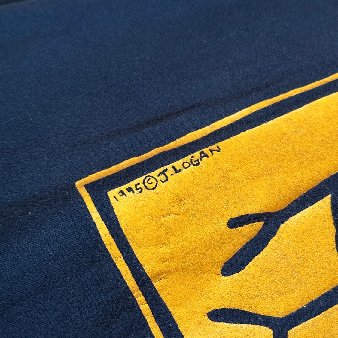 90’s Hanes usa made J.Logan 1/2 tee 상품이미지4