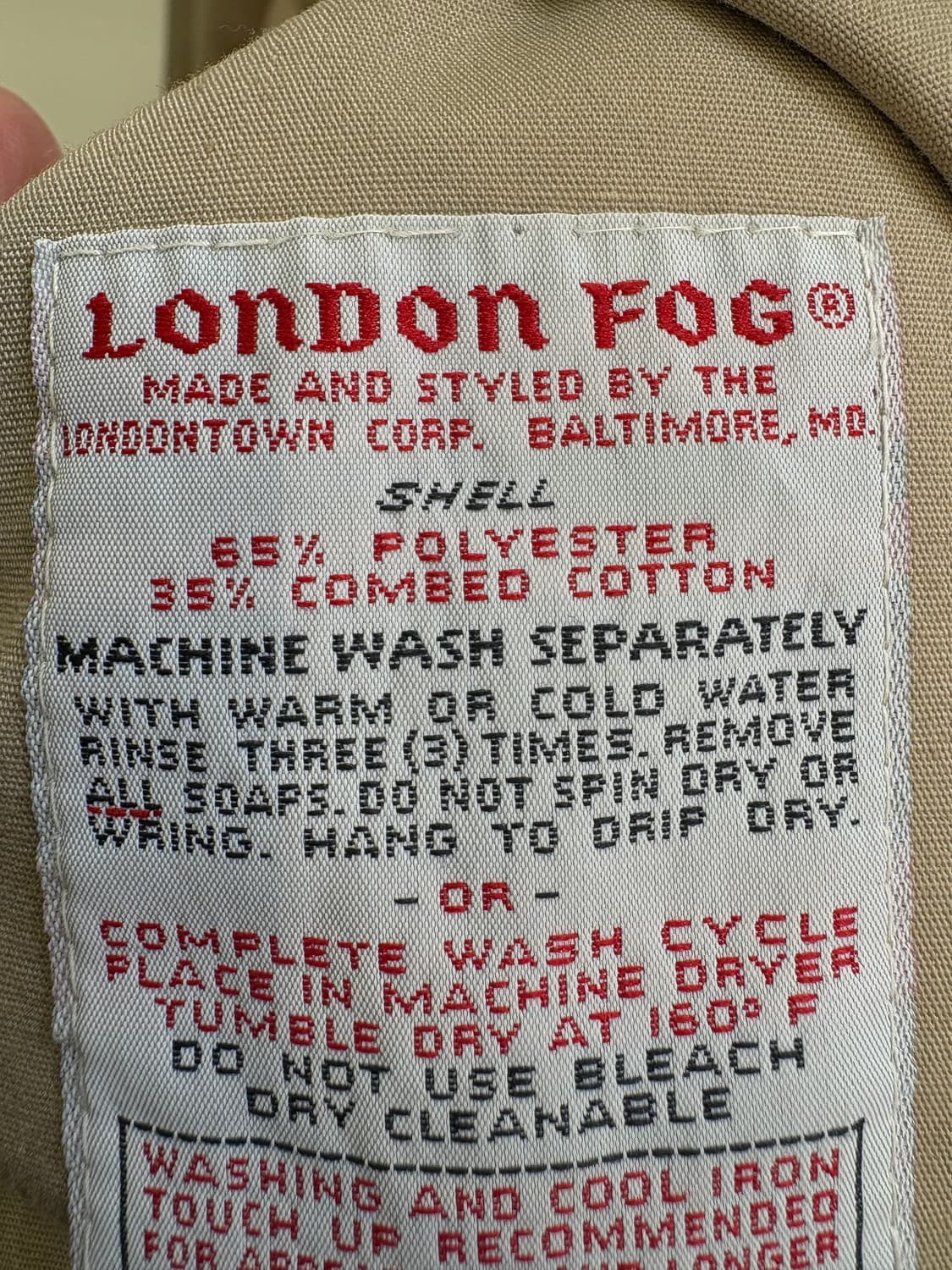 빈티지 LONDON FOG 스윙 자켓 상품이미지7