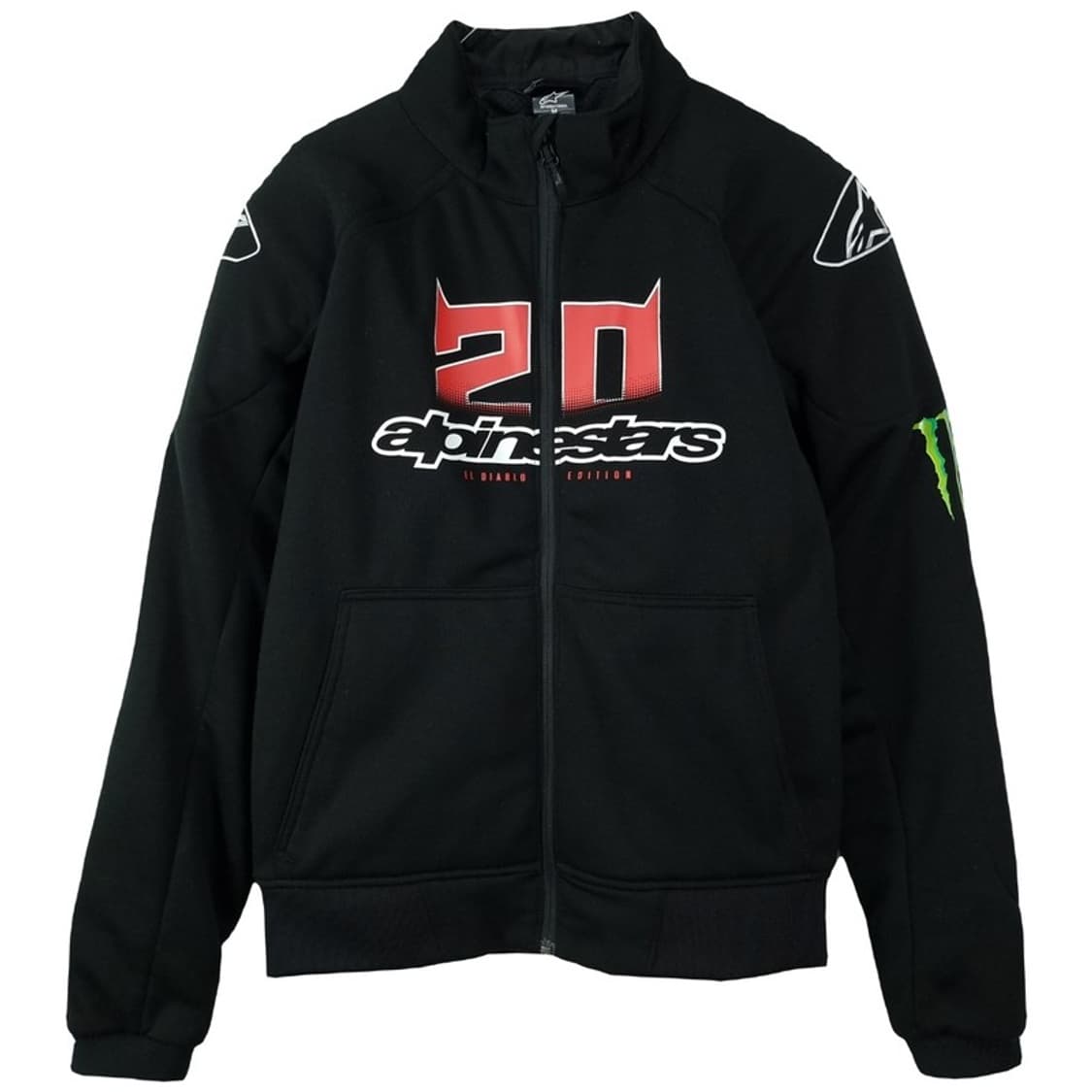 [알파인스타] 몬스터 바이커 라이딩 아머 집업 자켓 블랙 M18559 상품이미지2