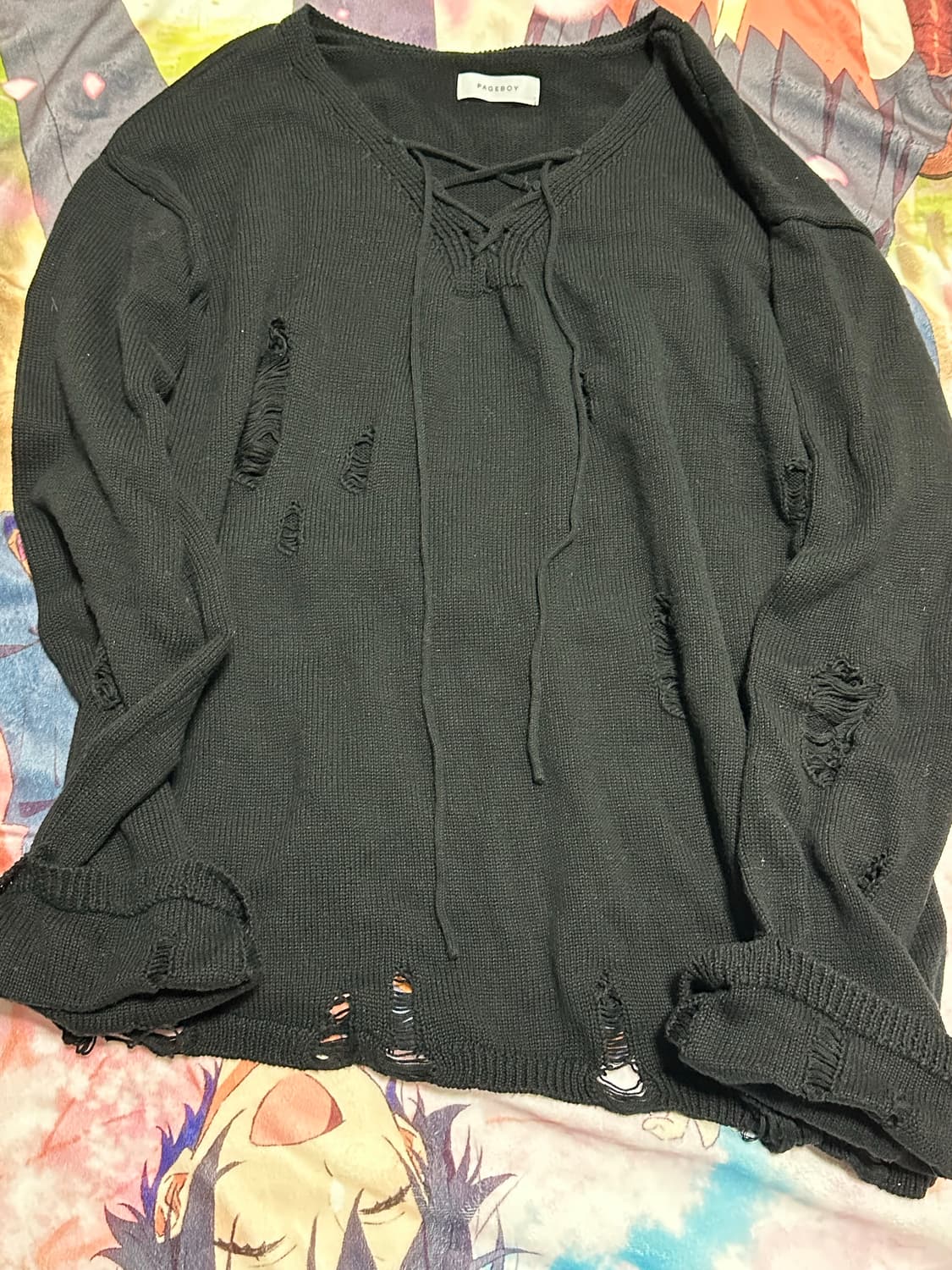 락시크 펑크 디스트로이드 니트 상품이미지1