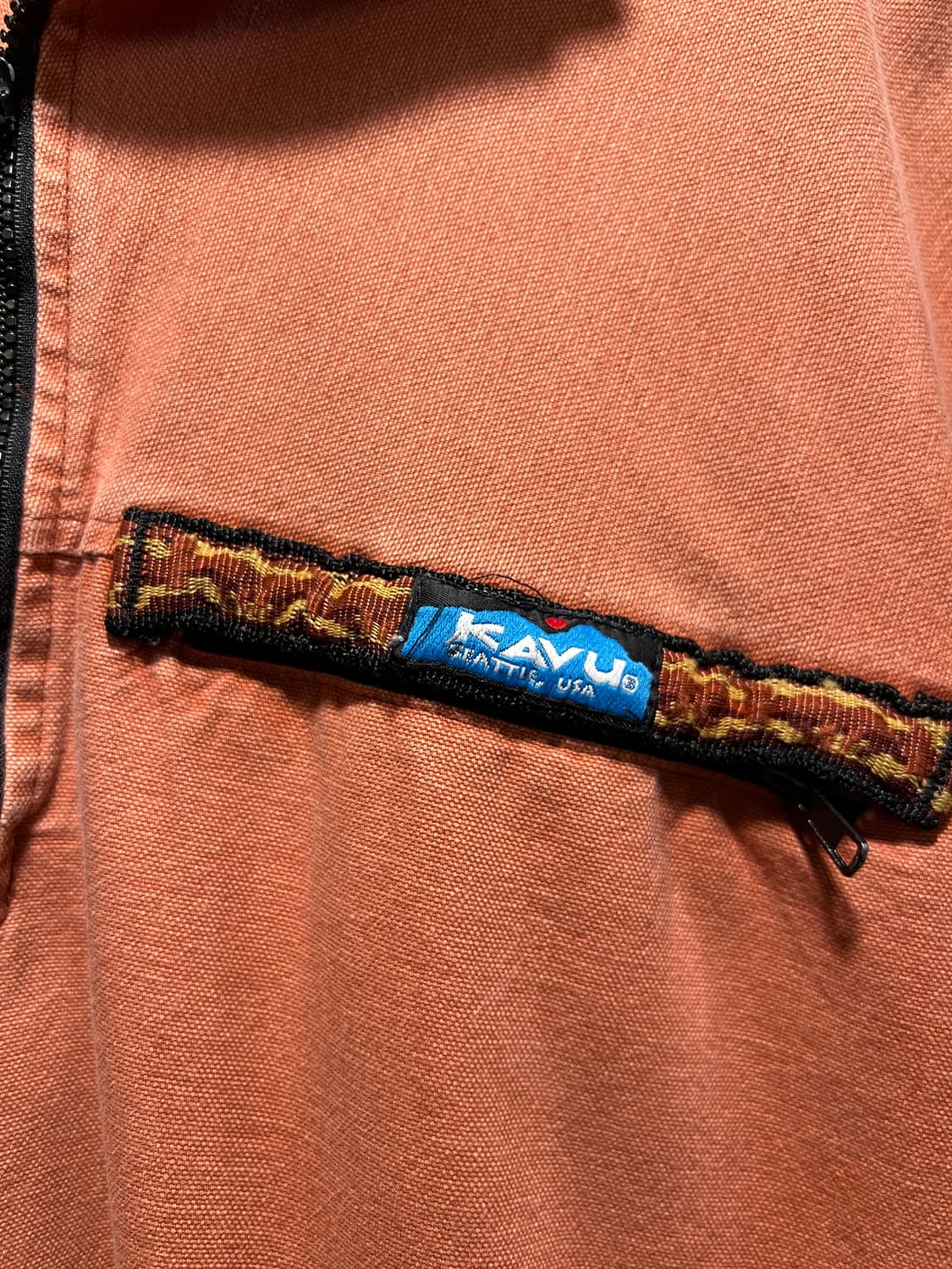 [L]KAVU 카부 Made in USA 브릭레드 캔버스 풀오버 셔츠 상품이미지4