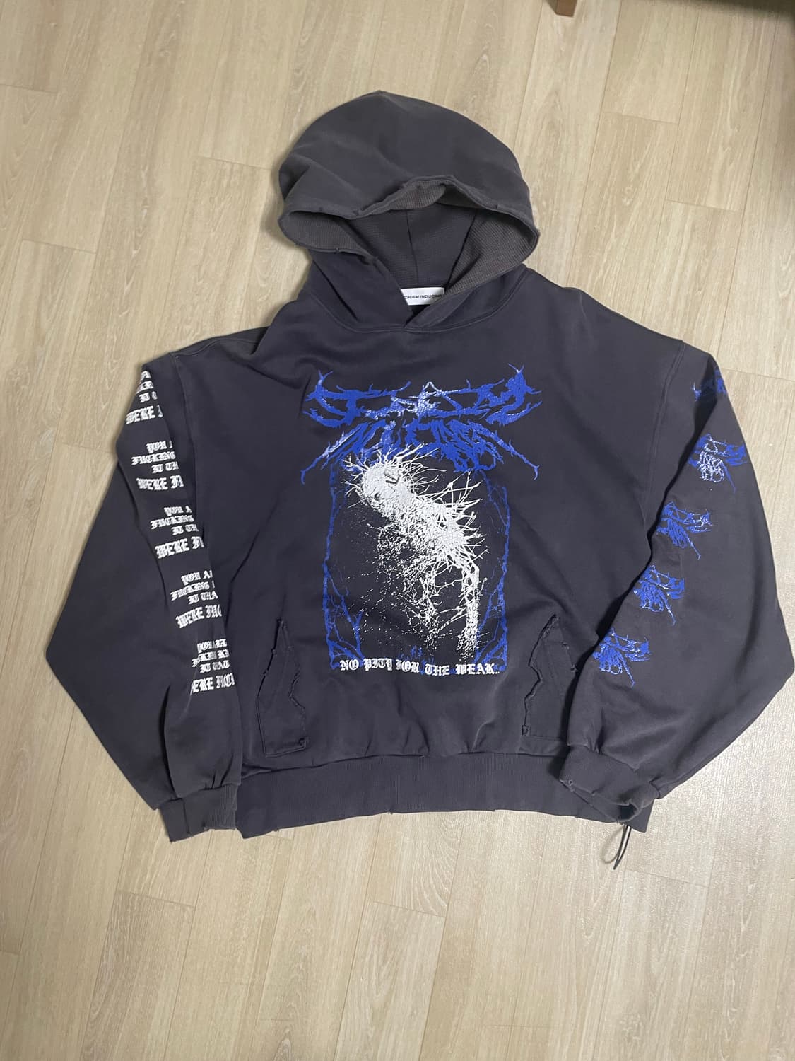 스키즘 인듀싱 MALEVOLENT HOODIE CHARCOAL / L  상품이미지1