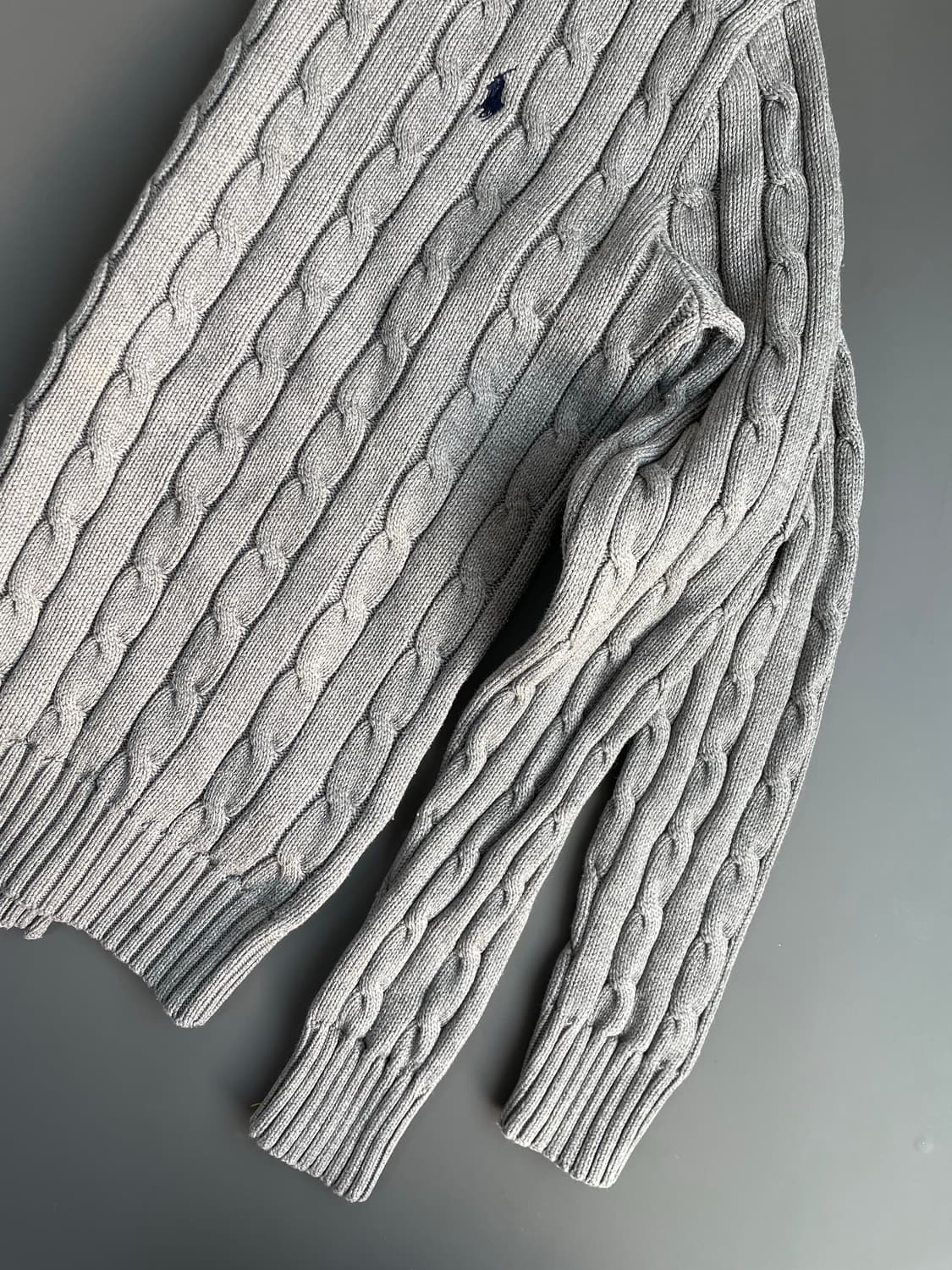 [S] 폴로 랄프로렌 여성 코튼 케이블 꽈배기 니트 스웨터 상품이미지3