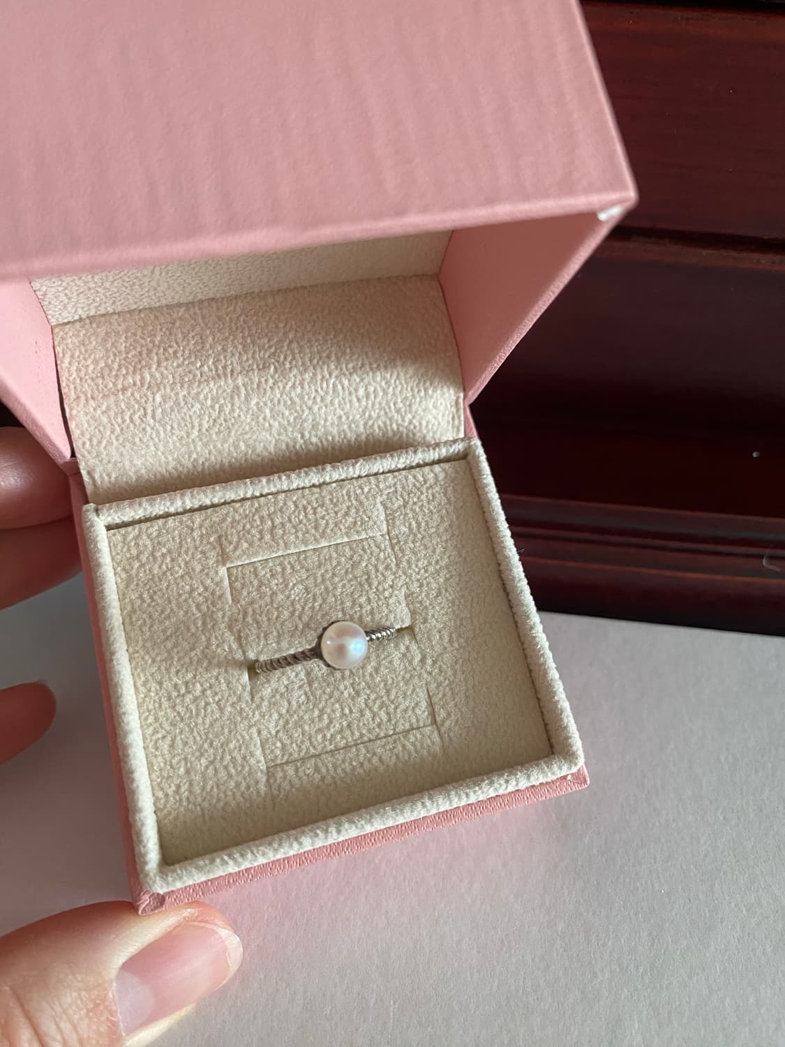 925실버 진주 트위스트 반지 상품이미지4