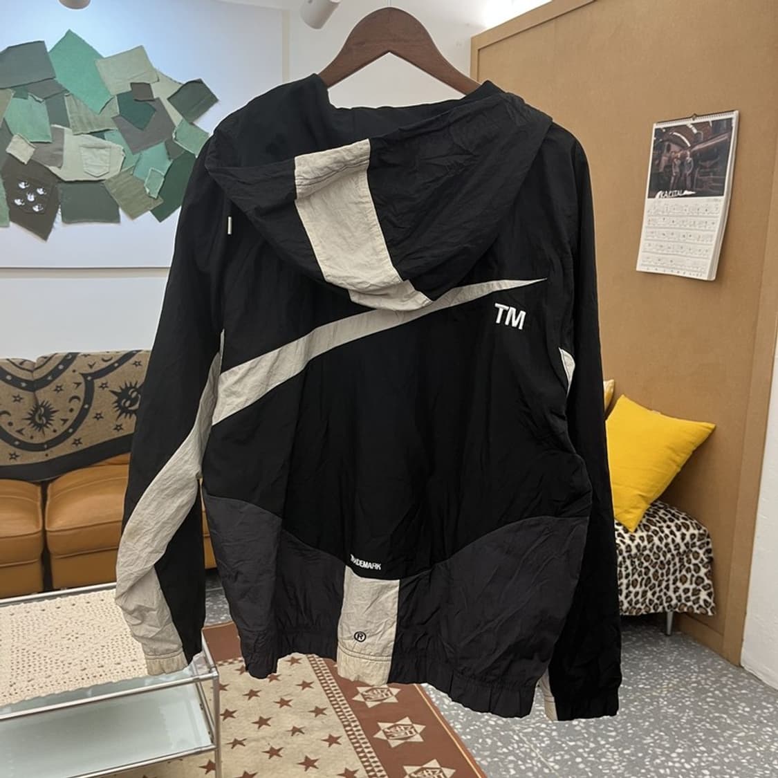 나이키 빈티지 스트릿 힙합 빅스우시 바람막이 자켓 L C10194 상품이미지4