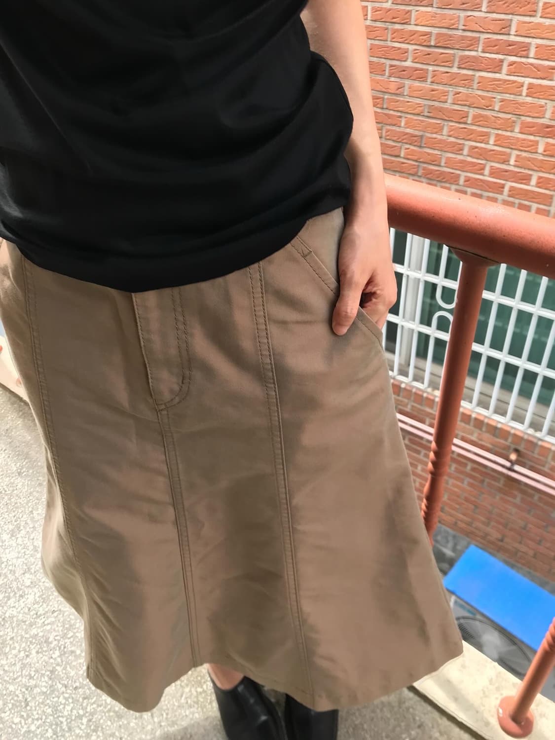 Comme des garcons beige skirt 상품이미지1