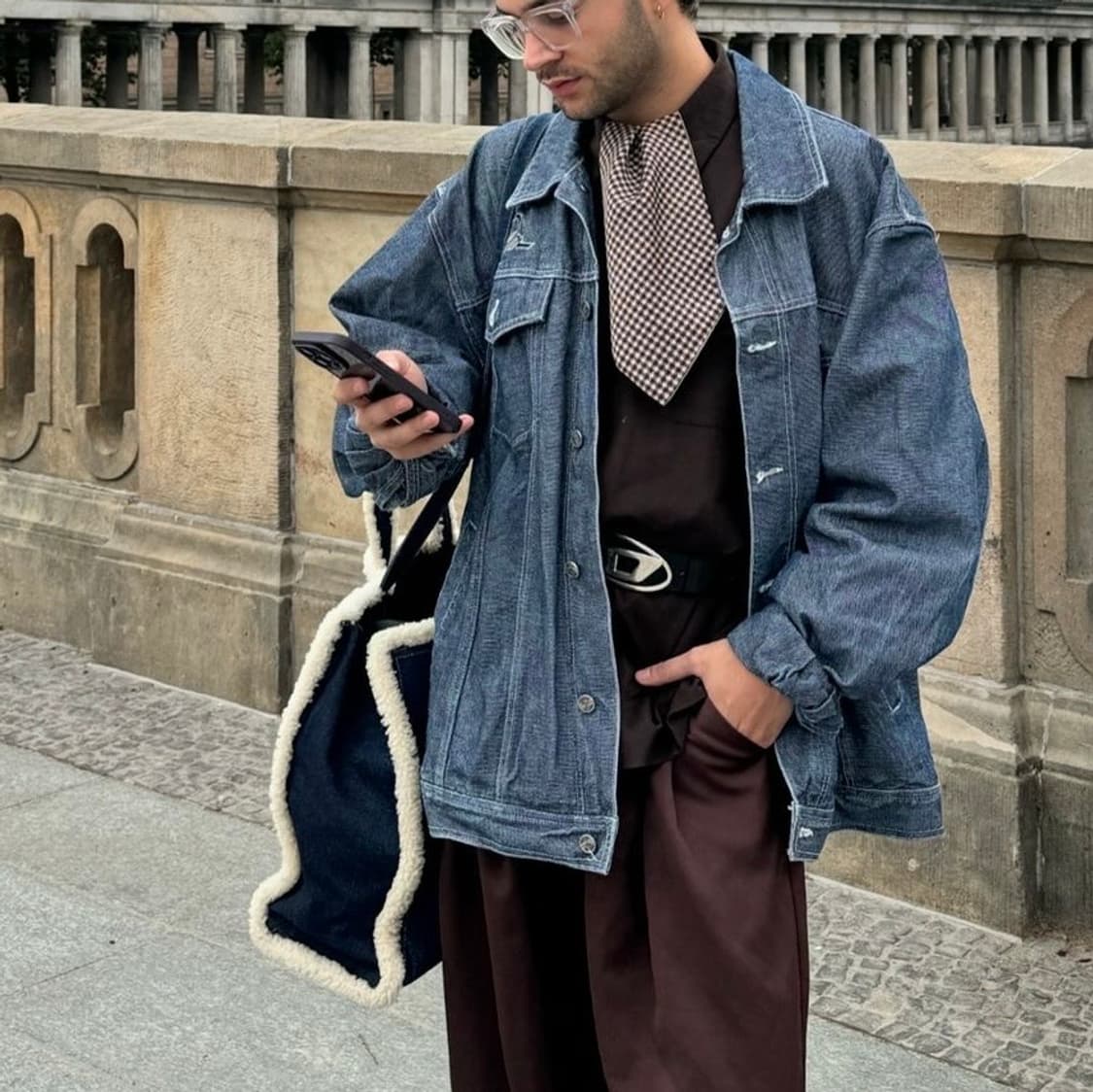 Telfar x UGG 데님 쇼퍼백 라지 (더스트백포함) 상품이미지3