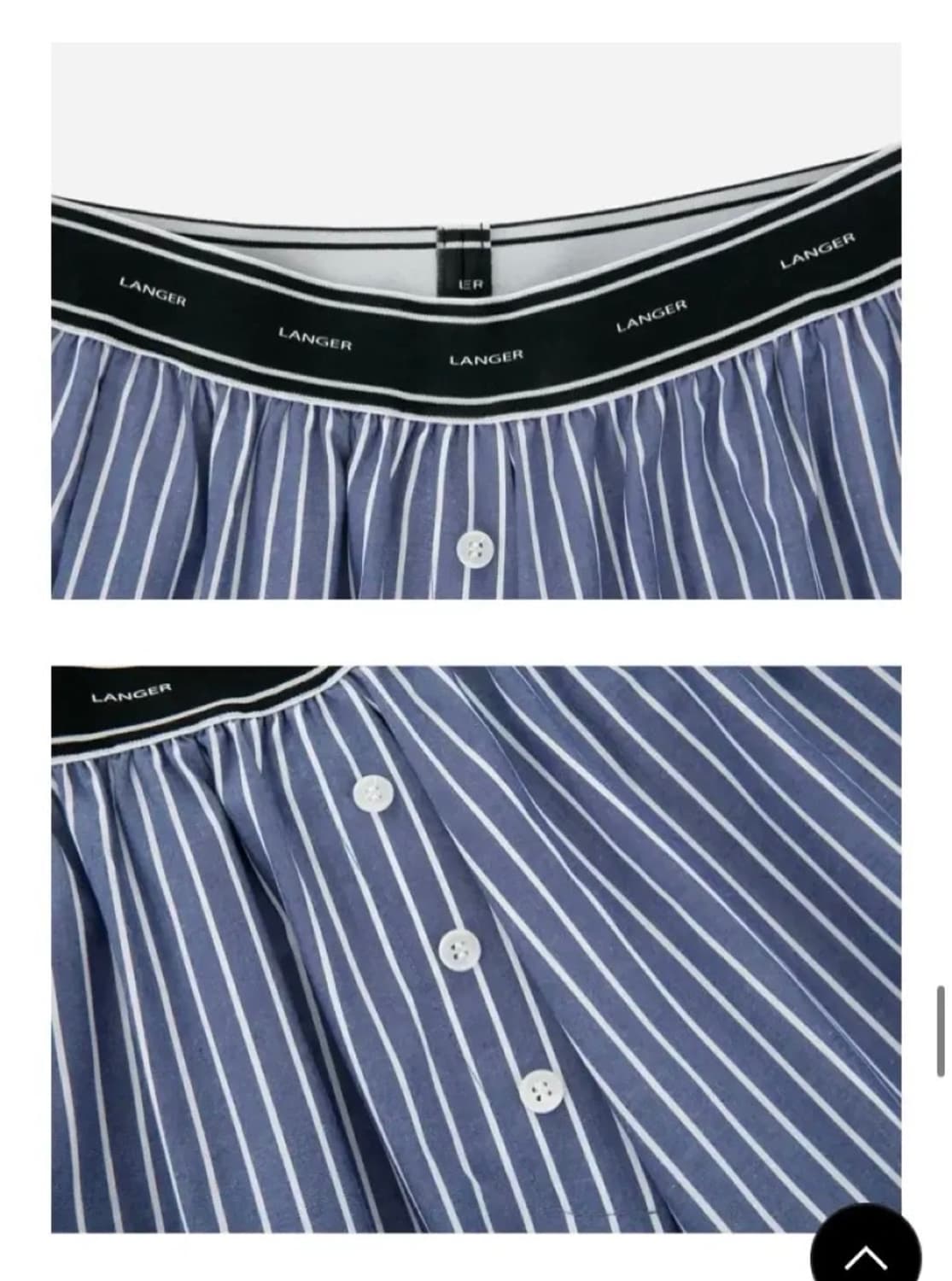 랑거 베이직 밴딩 팬츠 free 네이비 스트라이프 상품이미지6