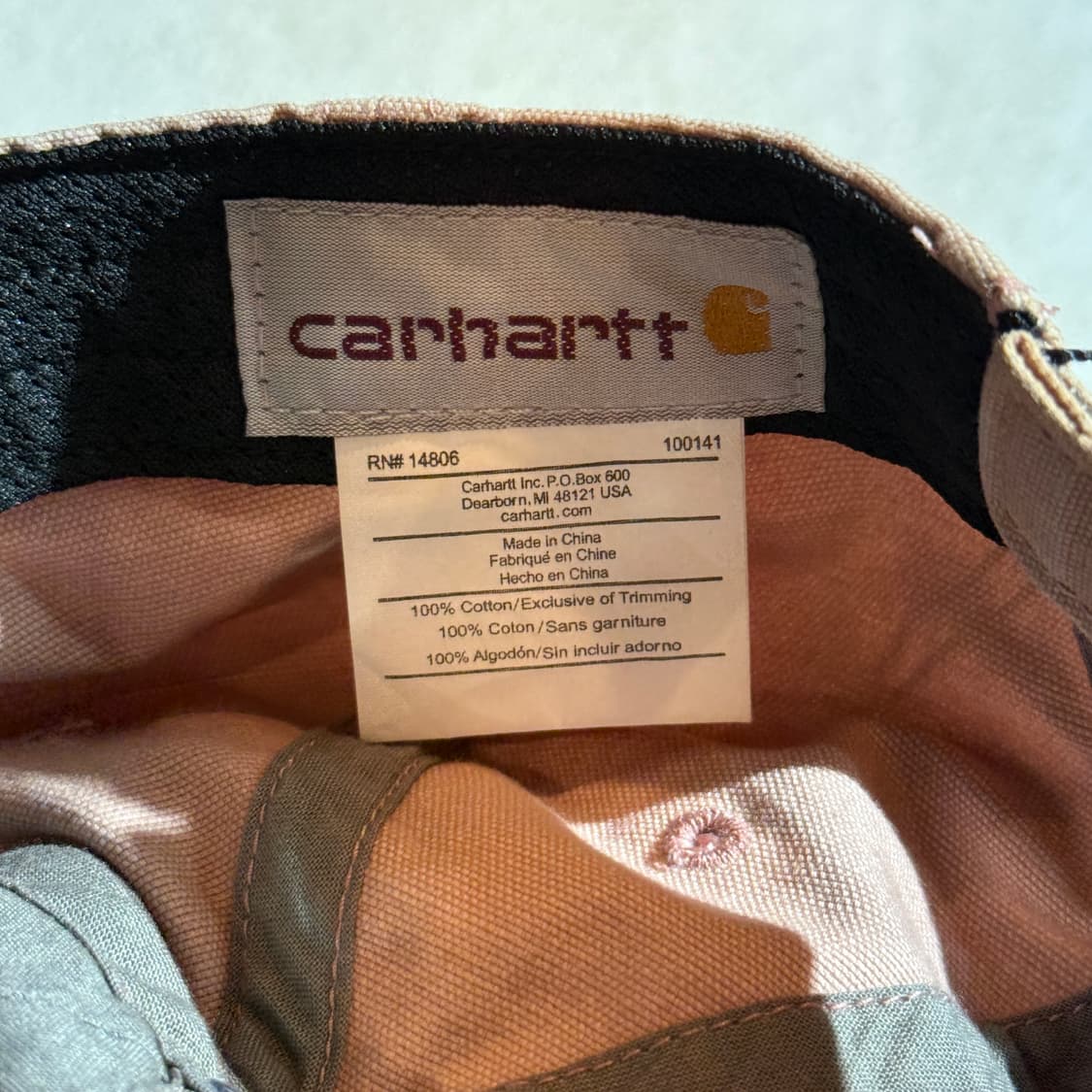 칼하트 라이트브라운 볼캡 상품이미지4