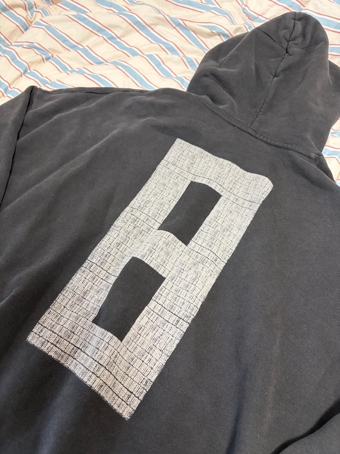 피어오브갓 8TH 프렌치 테리 8 백로고 후드 블랙 상품이미지7