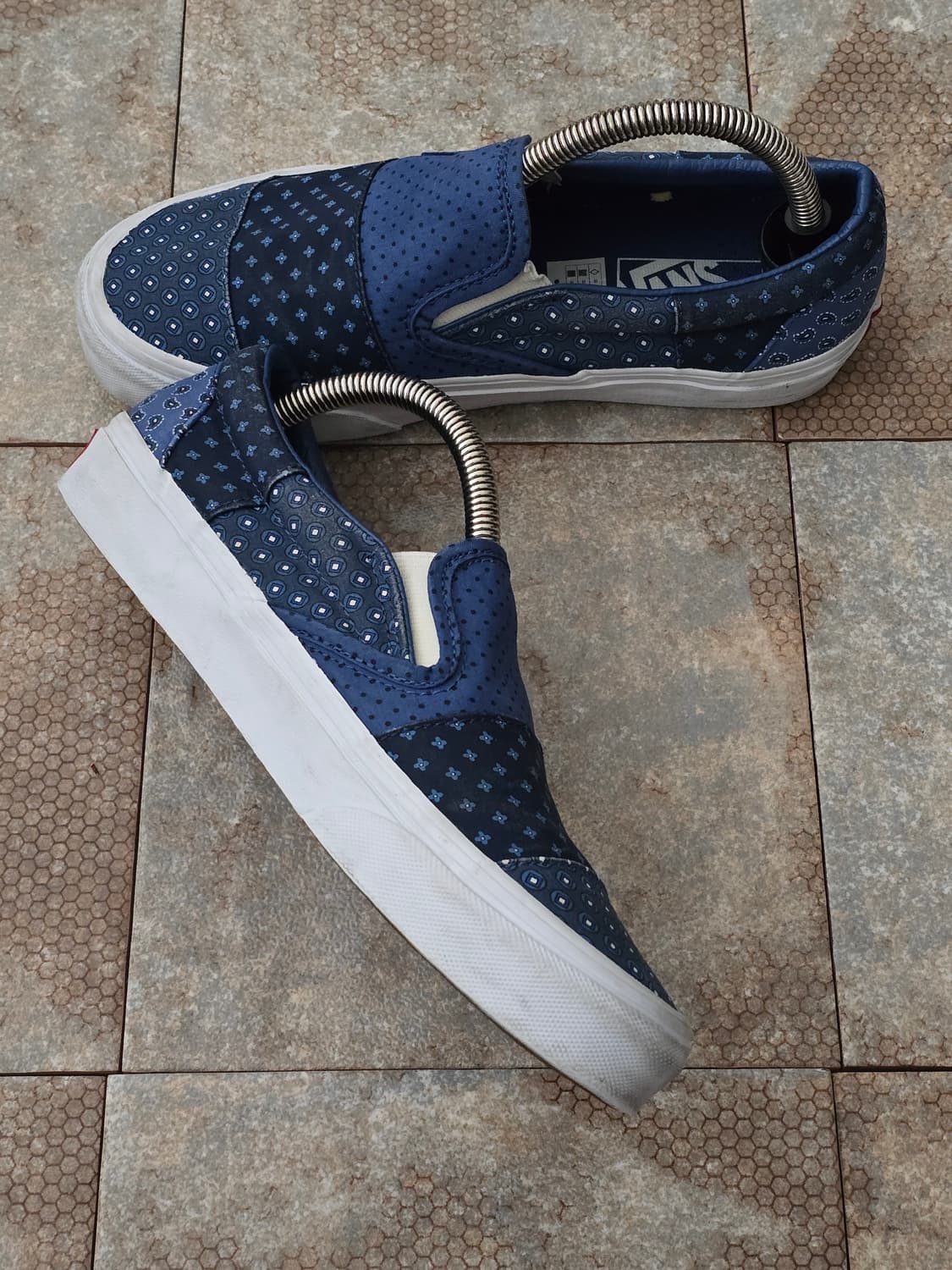 (235)반스 슬립온 타이 프린트 패치워크 상품이미지5