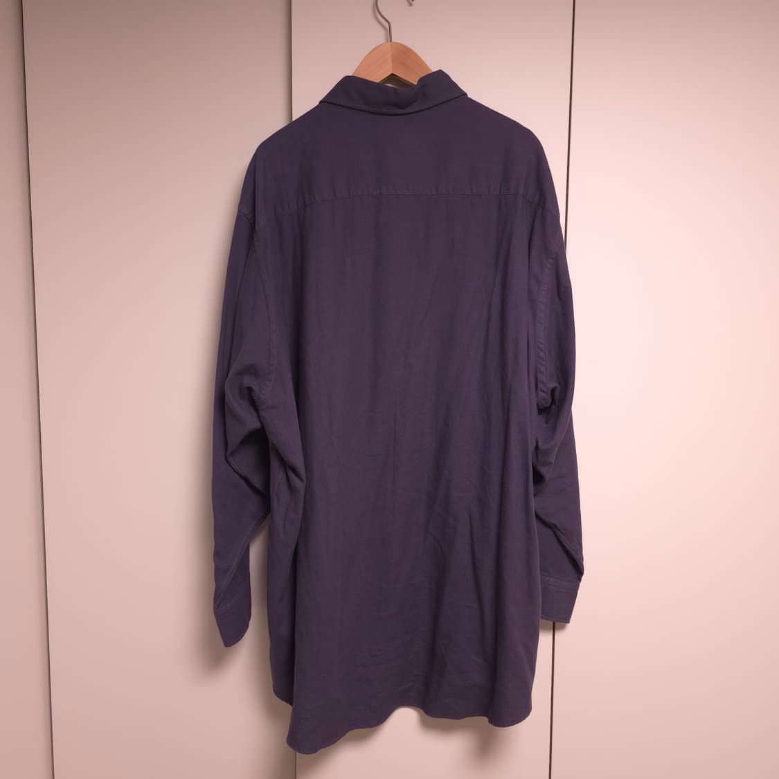 헤릴 23AW캐시미어 코튼 워크셔츠 퍼플 2사이즈 상품이미지5