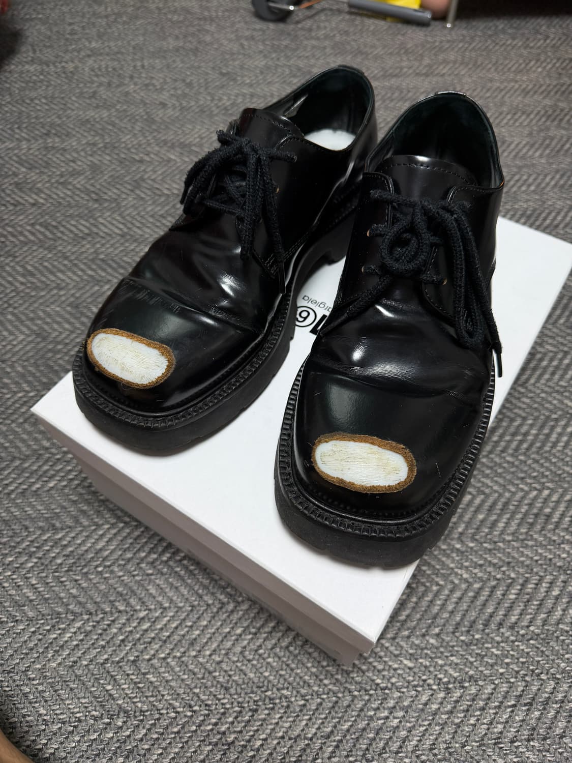 mm6 마르지엘라 toe scuff 빈티지 더비슈즈 44 상품이미지3
