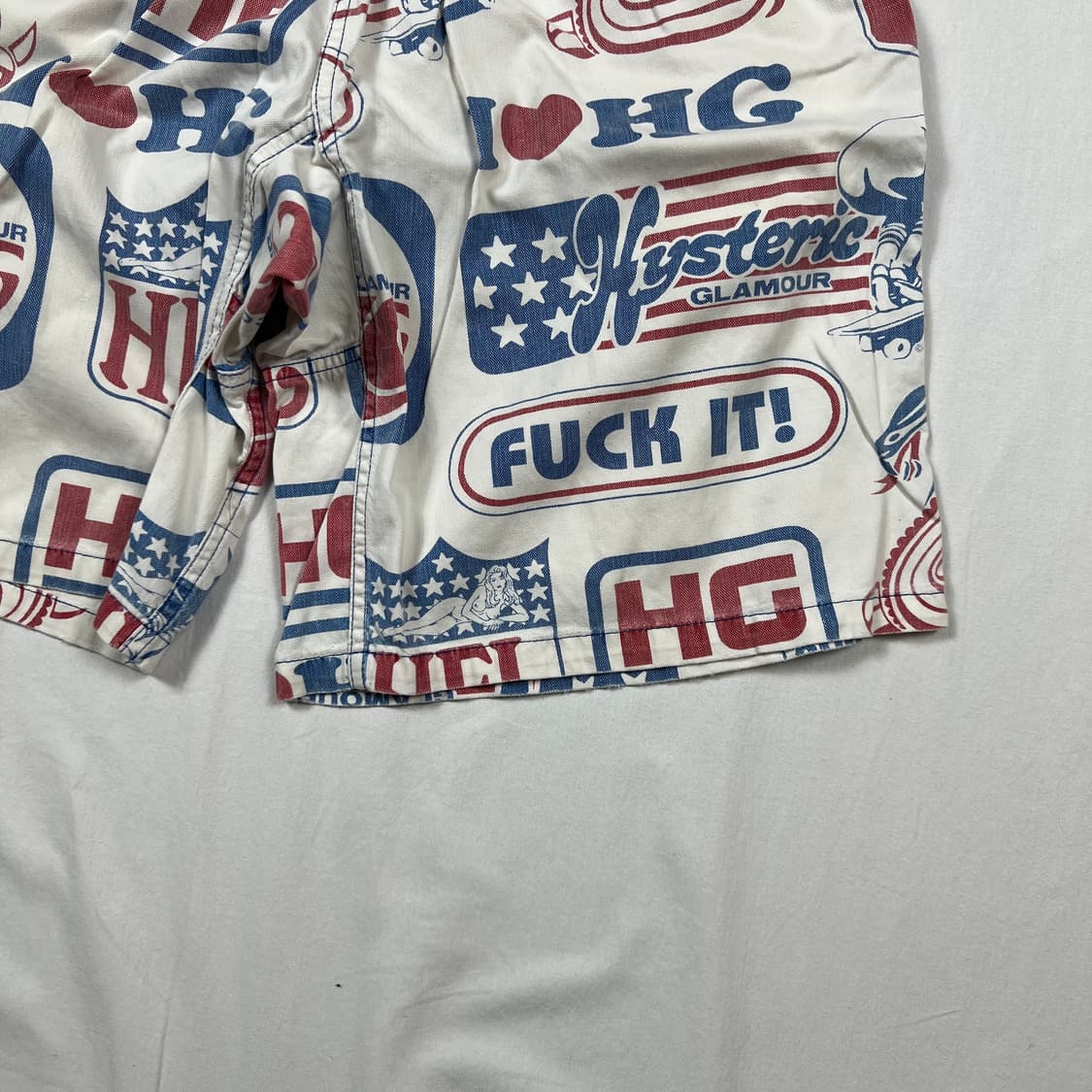 90‘s 히스테릭글래머 fuck it 쇼트 밴딩팬츠 반바지 상품이미지4